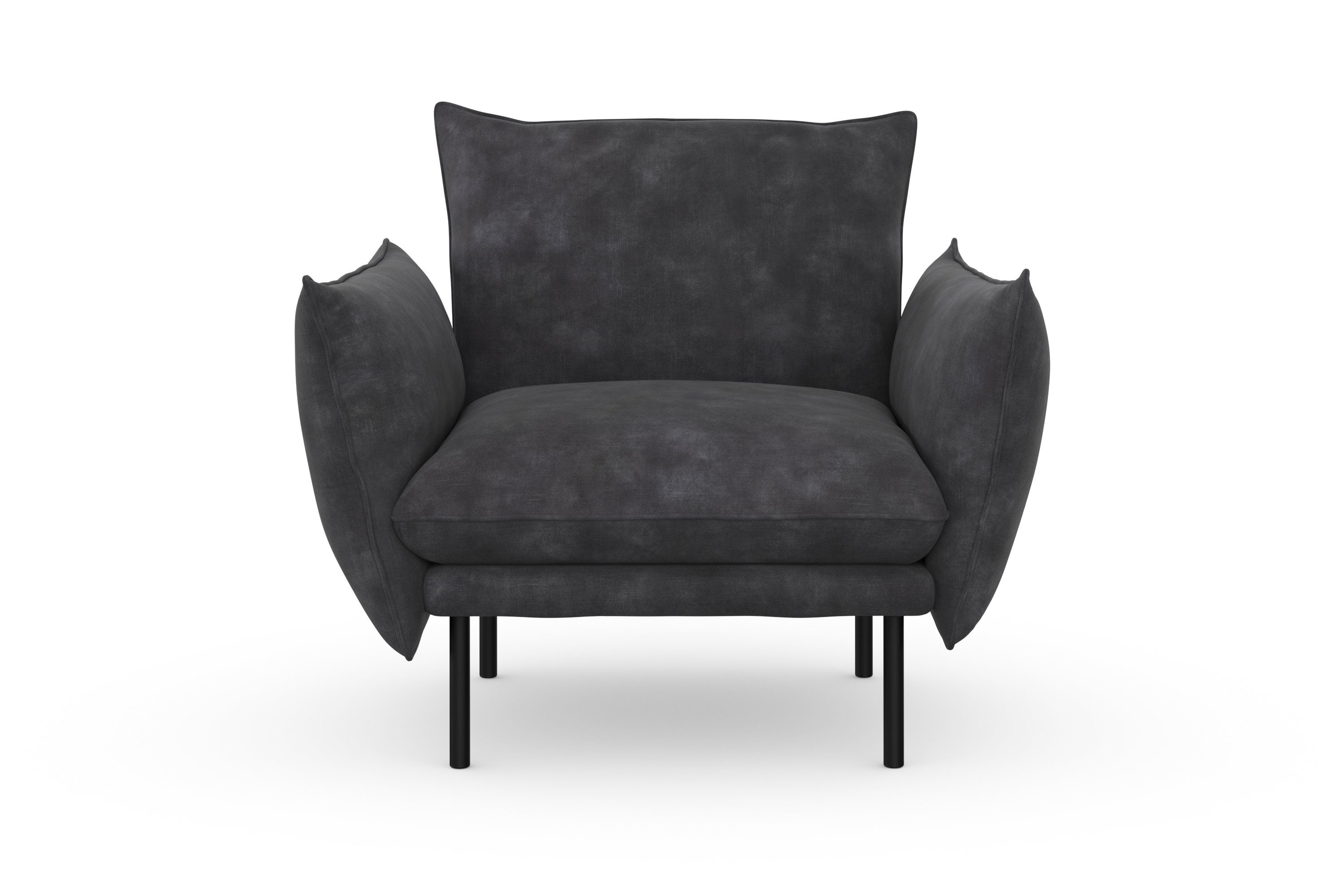 andas Fauteuil Stine cocktailstoel Bijzonder design door kussen-look en opstaande naad, by Morten Georgsen