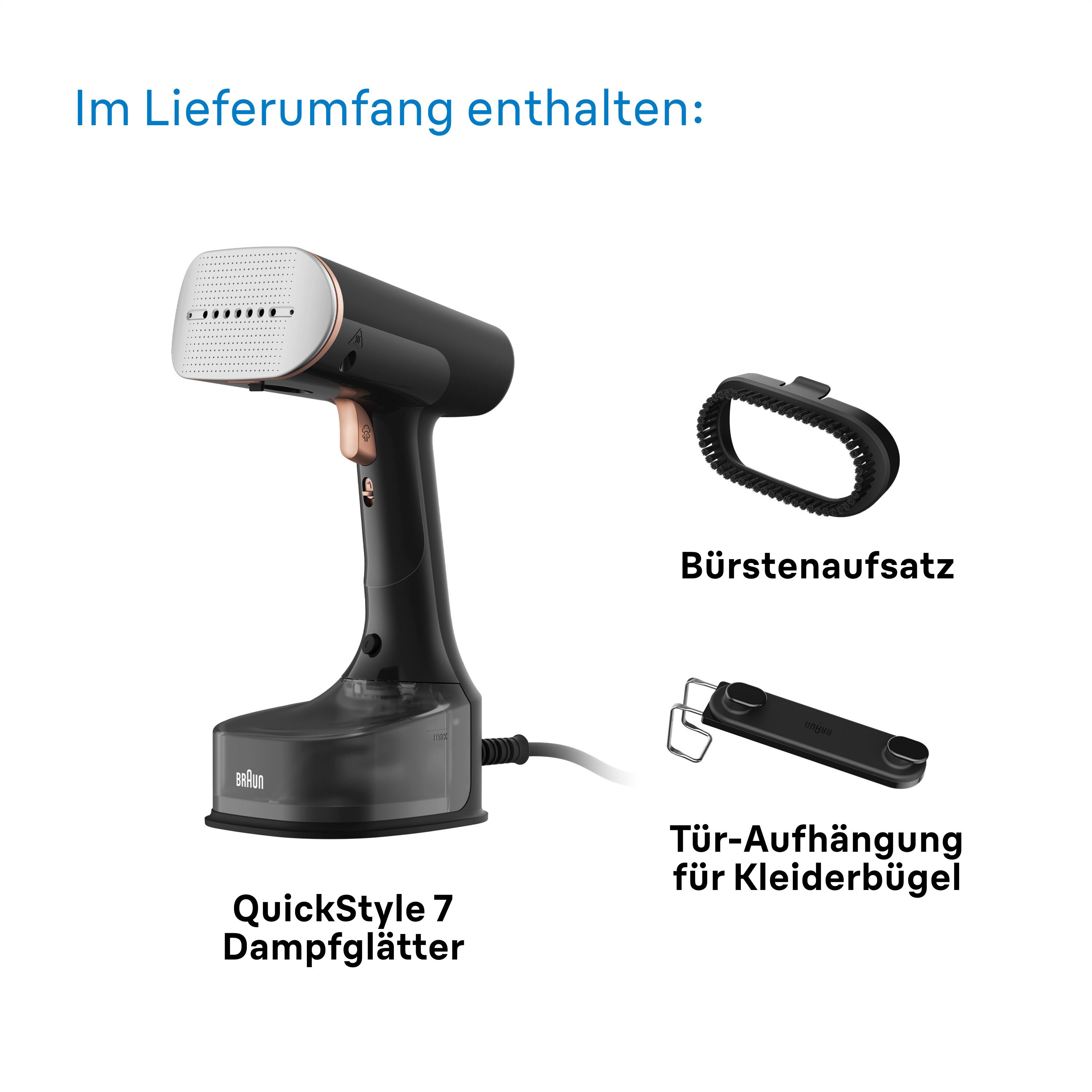 Braun Stoomborstel QuickStyle GS 7077 BK