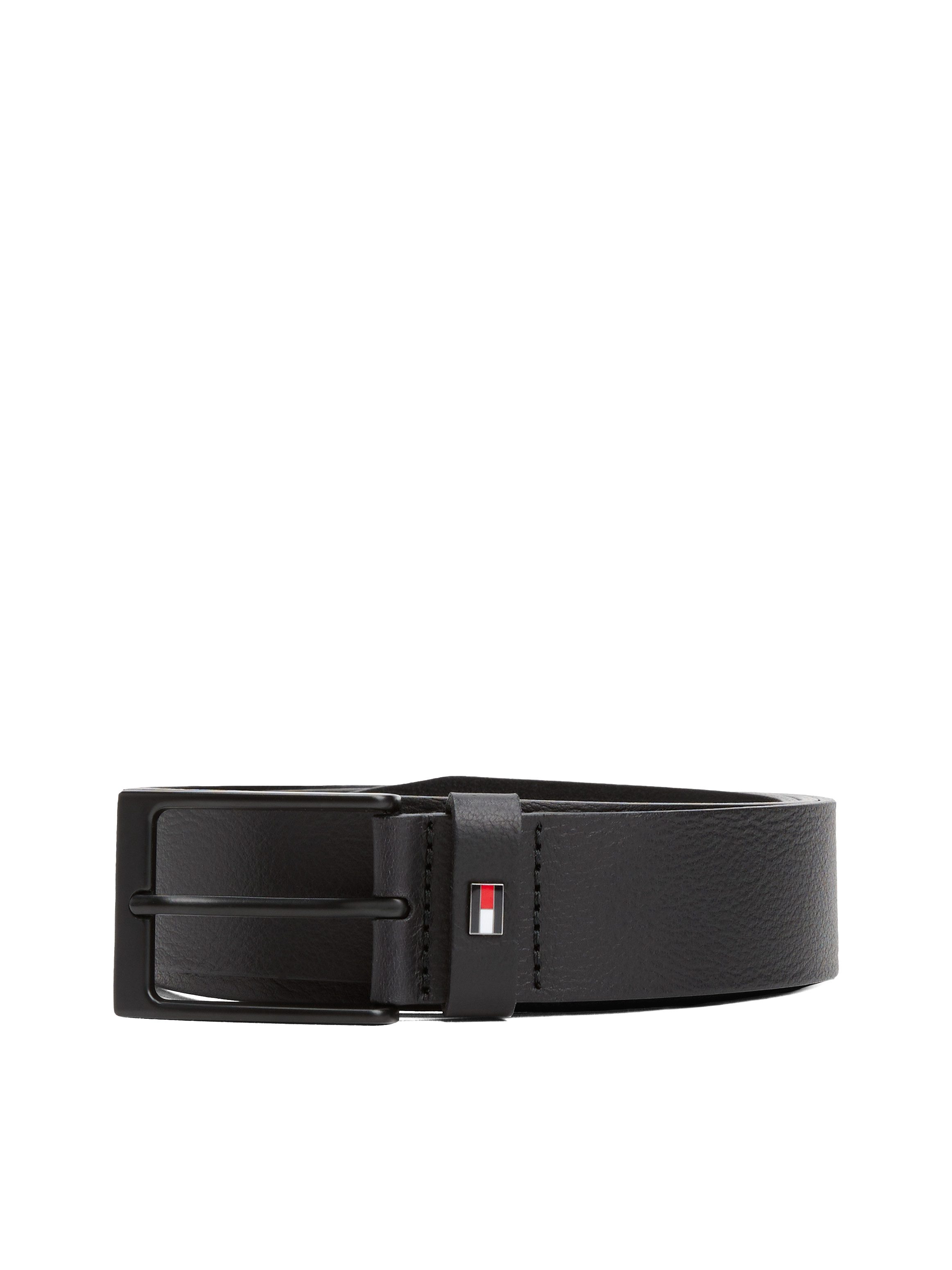 Tommy Hilfiger Leren riem LAYTON 3.5 Metalen patch, eenvoudige doornsluiting