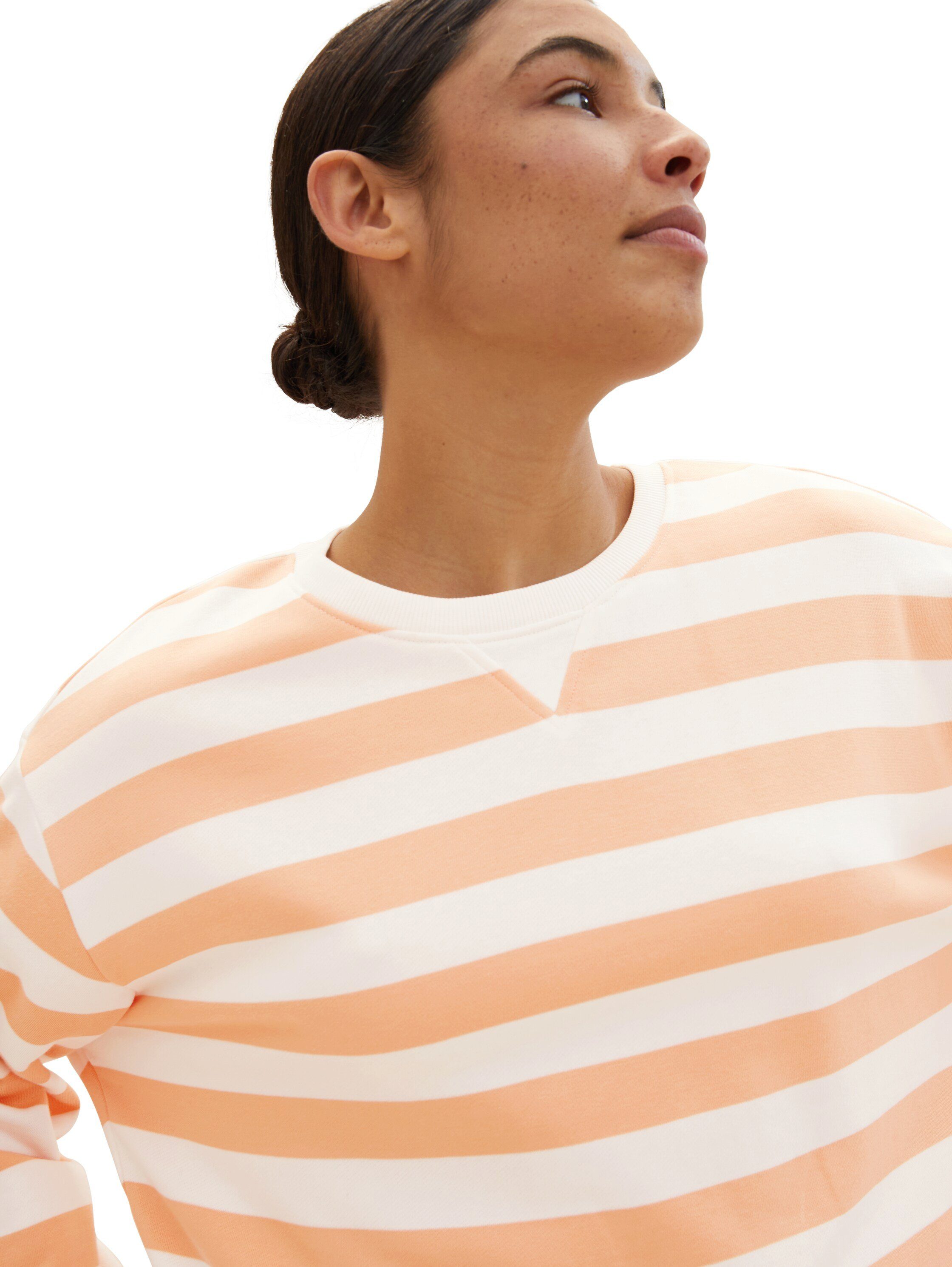 Tom Tailor Sweatshirt in streepoptiek