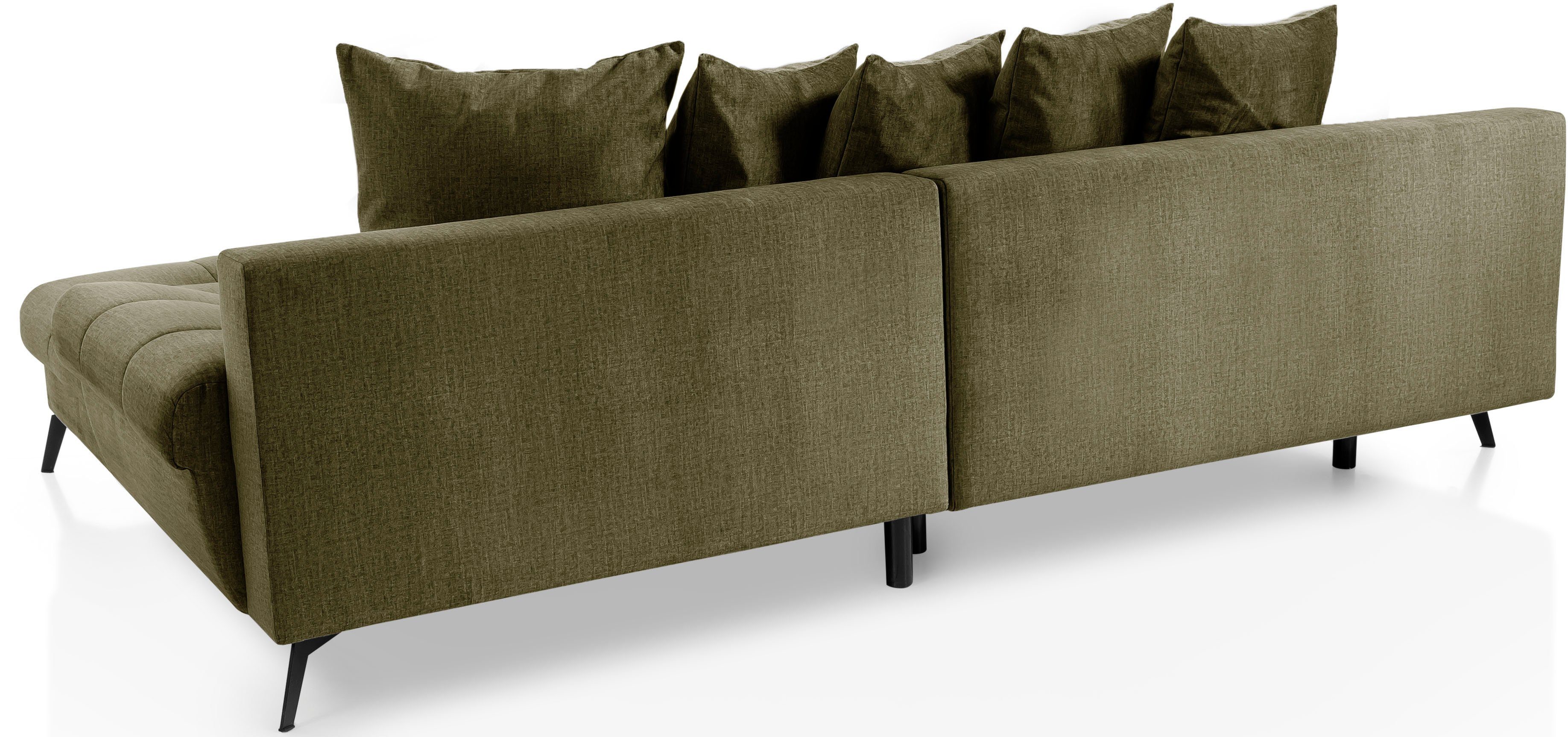 exxpo - sofa fashion Hoekbank Olmedo, extravagante ontwerp en geweldig zitcomfort, L-vorm