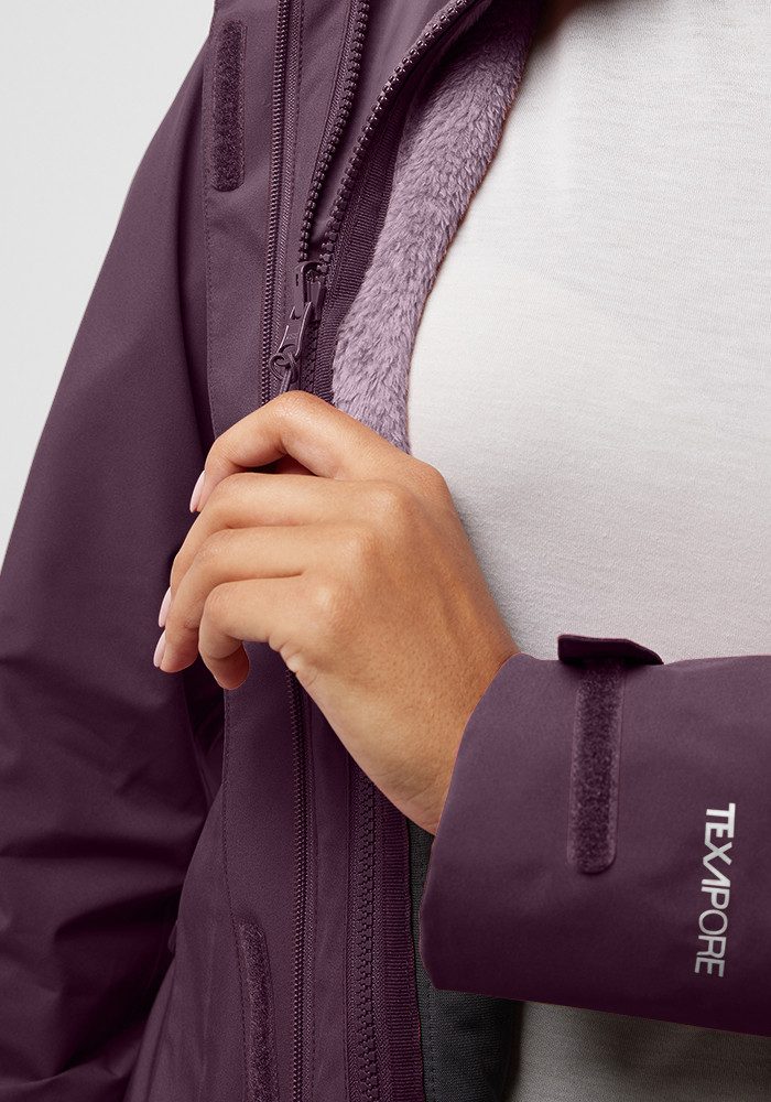 Jack Wolfskin Functioneel 3-in-1-jack ROTWAND 3IN1 JKT W