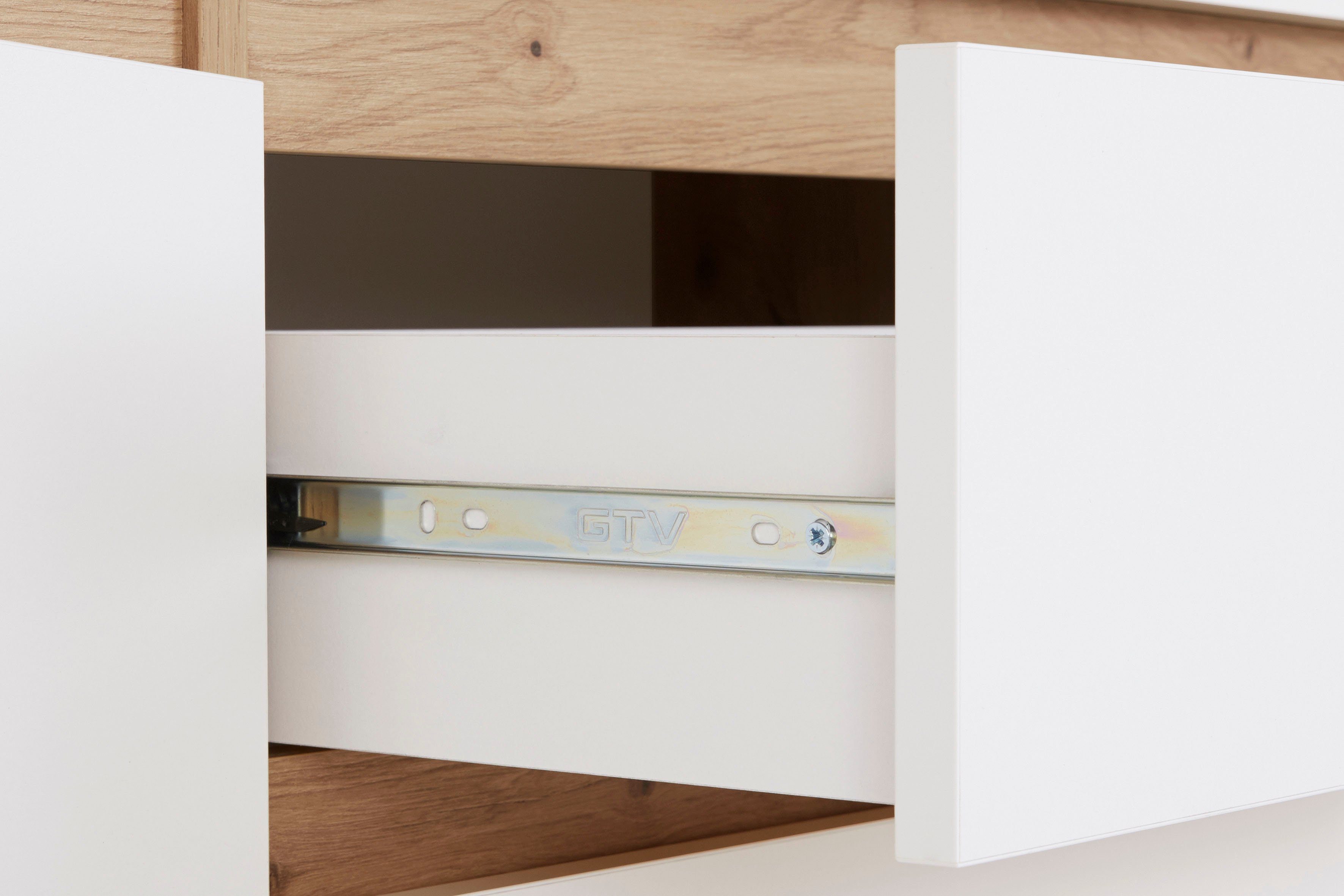 Homexperts Dressoir Vicky , breedte 160 cm of 180 cm, in matwit