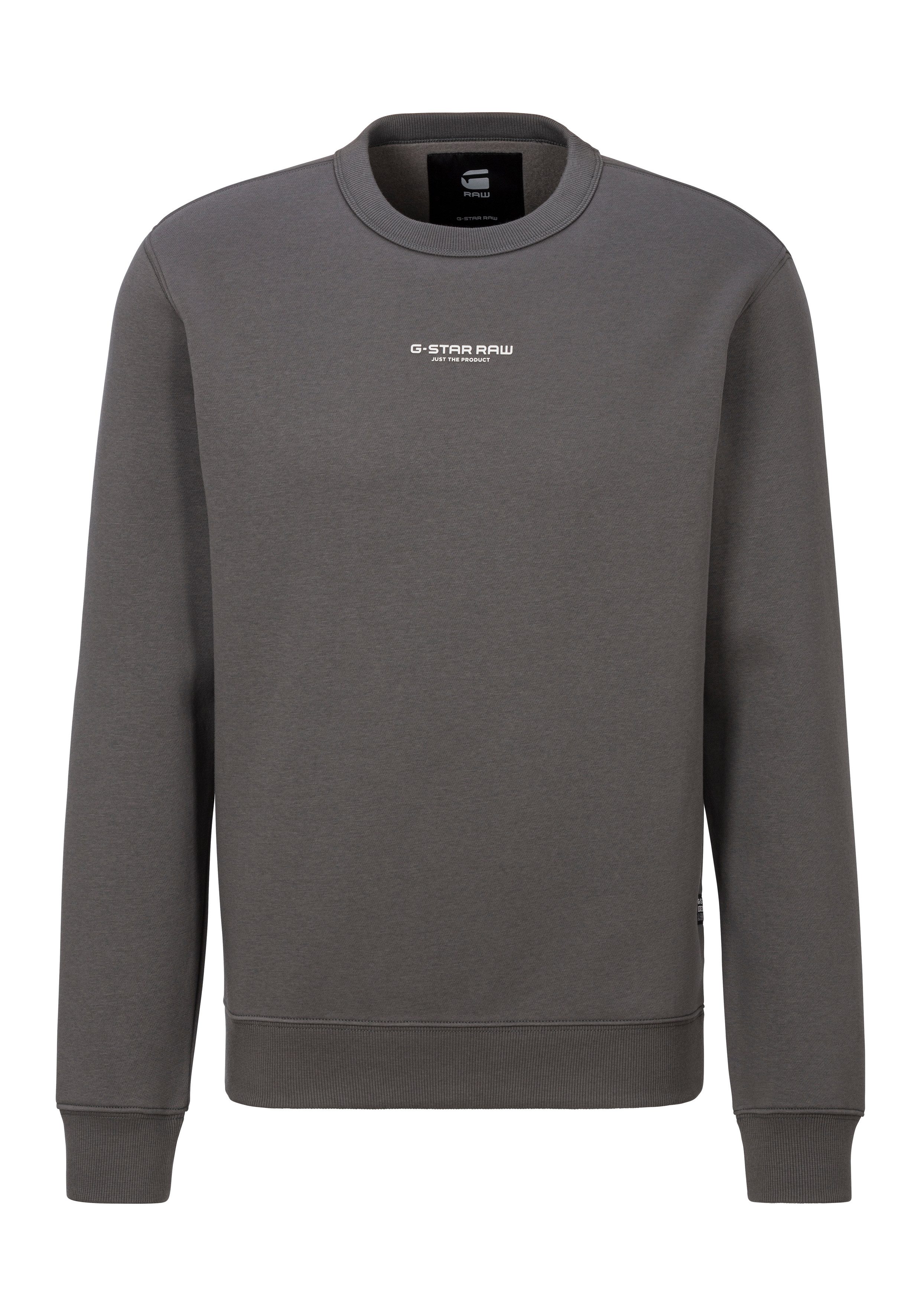 G-Star RAW Sweatshirt Center chest logo met logoprint voor