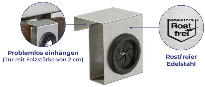 Maximex Handdoekhaakjes Model Push & Pull (set, 4 stuks)