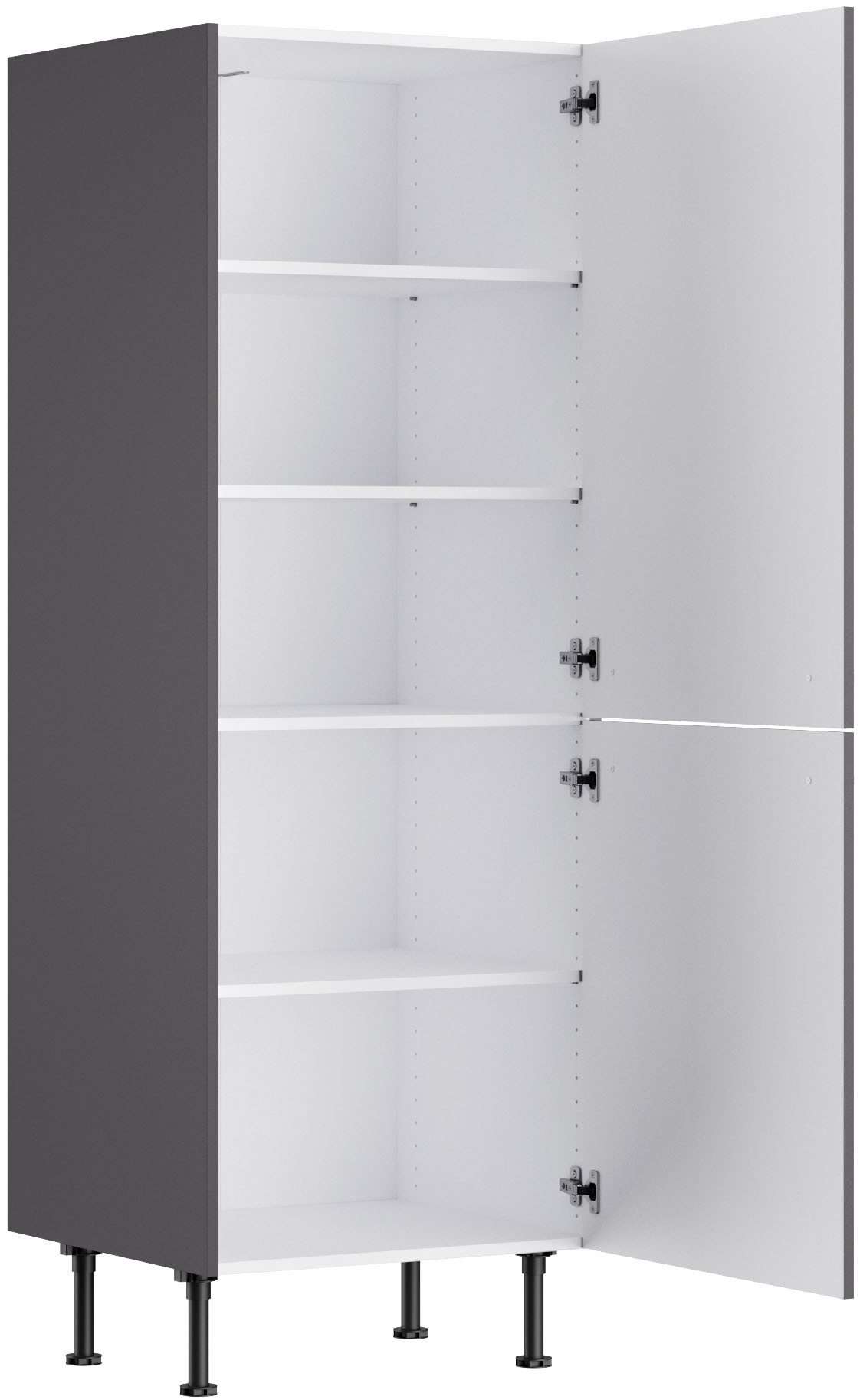 OPTIFIT Halfhoge kast Bern2 Breedte 60 cm, hoogte 176,6 cm, 2 deuren vergrendeld, 3 legplanken
