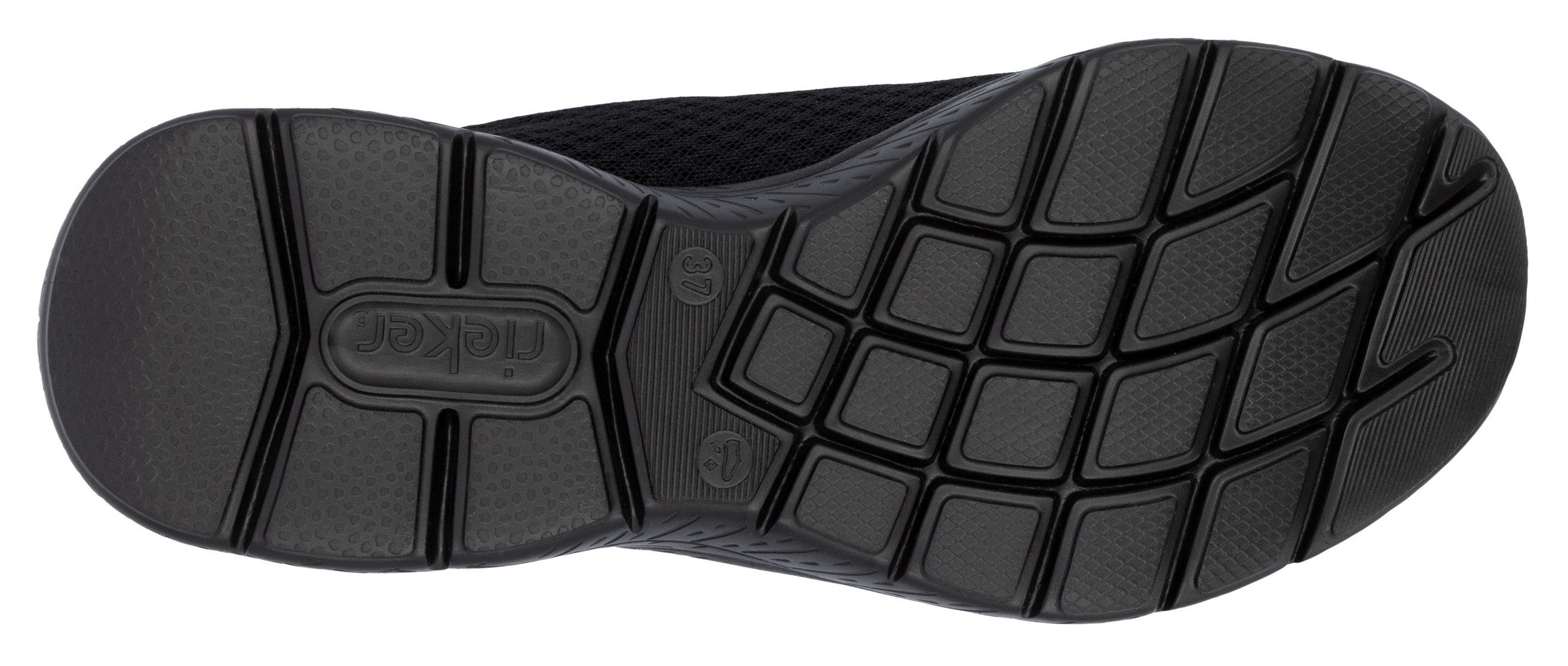 RIEKER Sport Slip-on sneakers Trekking schoen, vrijetijdsschoen, instapper met eenvoudige snelsluiting