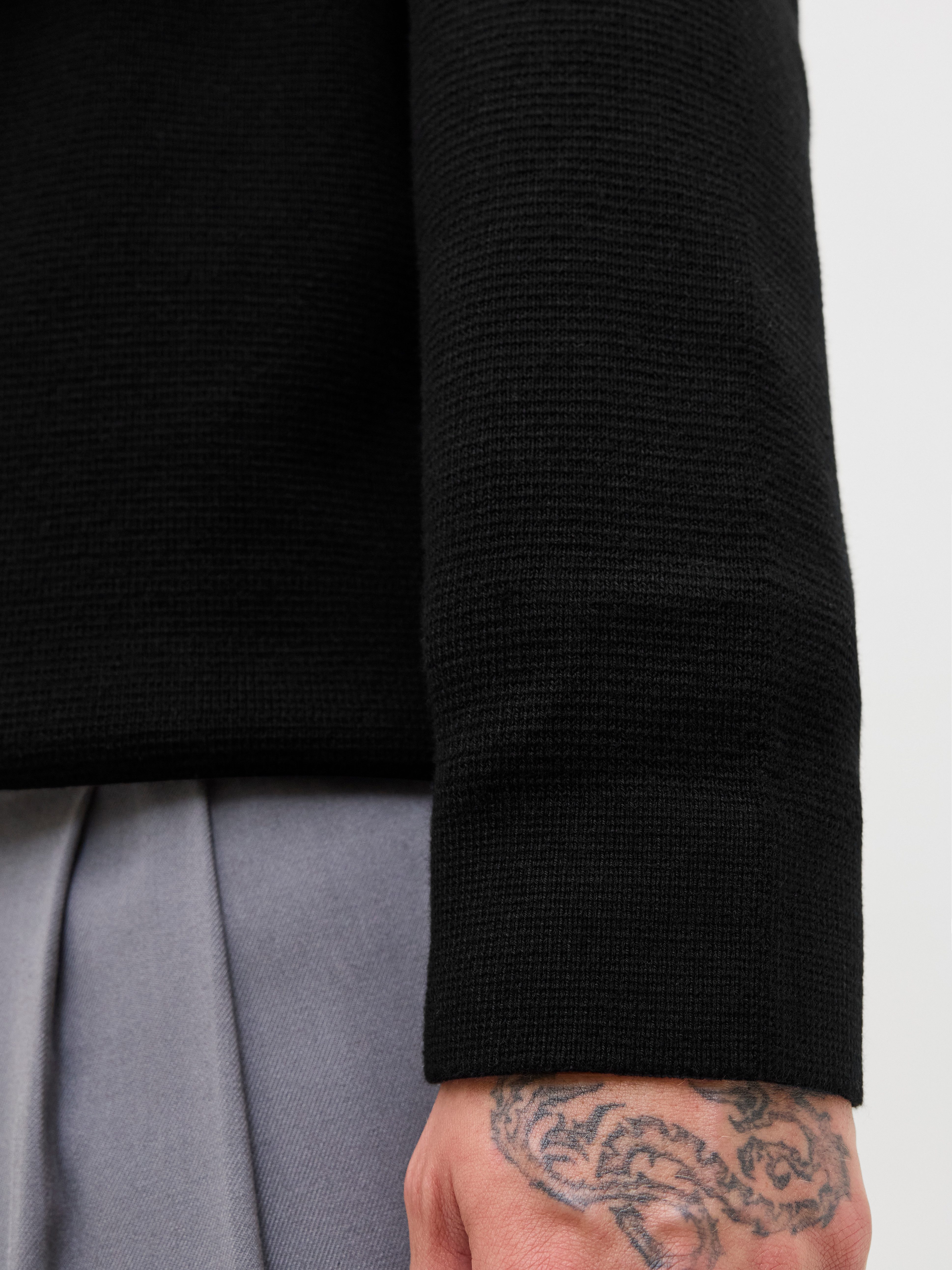 Jack & Jones Trui met polokraag JPRBLAMILANO STITCH KNIT ZIP POLO SN