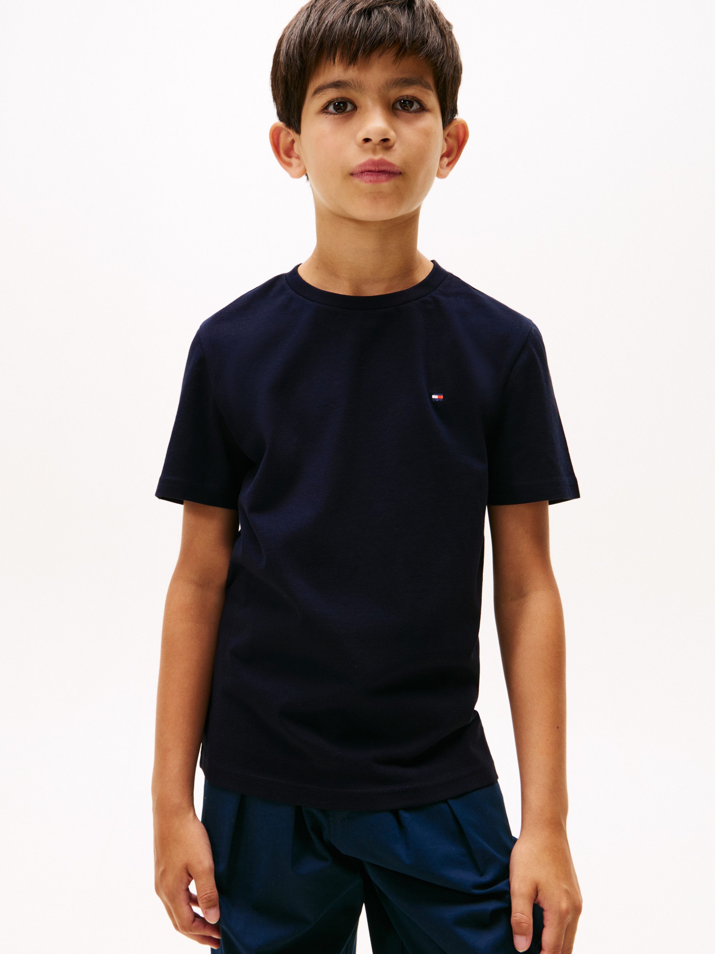 Tommy Hilfiger Underwear T-shirt 2 PK SS TEE met borduursel en ronde hals in 2-pack (2-delig, Set van 2)