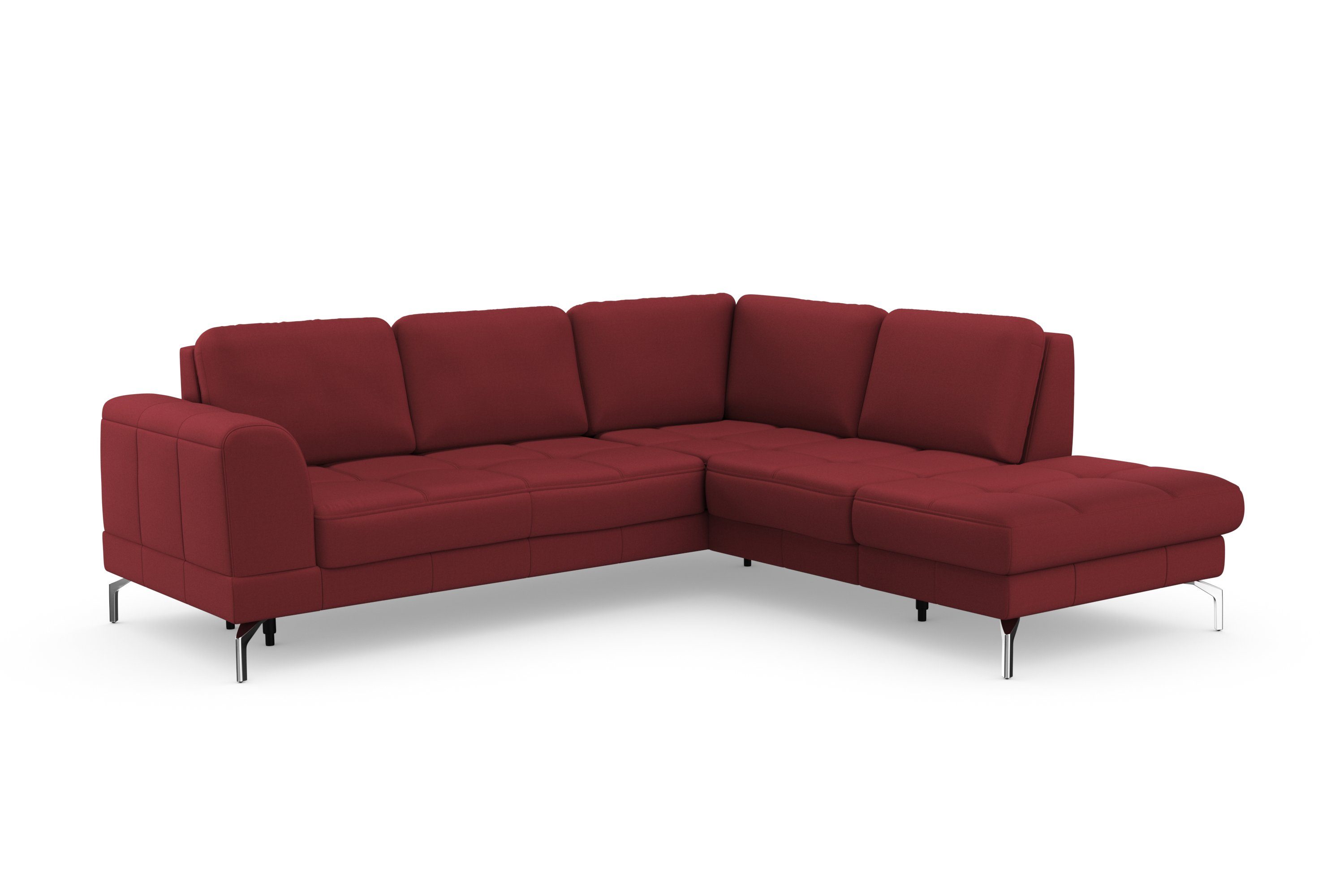 sit&more Hoekbank Bendigo L-vorm inclusief zitdiepteverstelling, bodemvrijheid 15 cm, in 2 pootkleuren