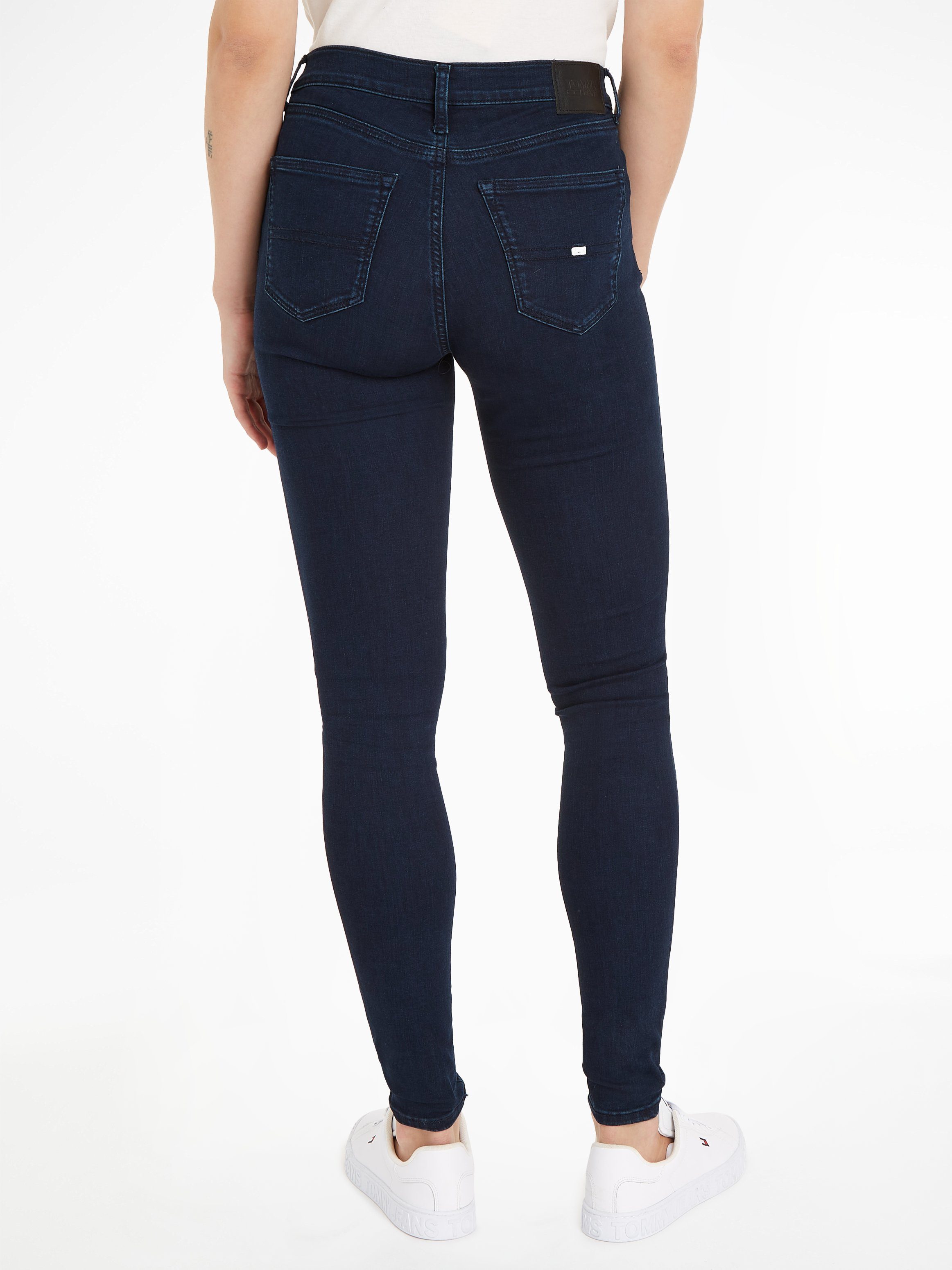 TOMMY JEANS Skinny fit jeans Nora Mid Rise Skinny Fit met tommy jeans-logobadge & borduursels