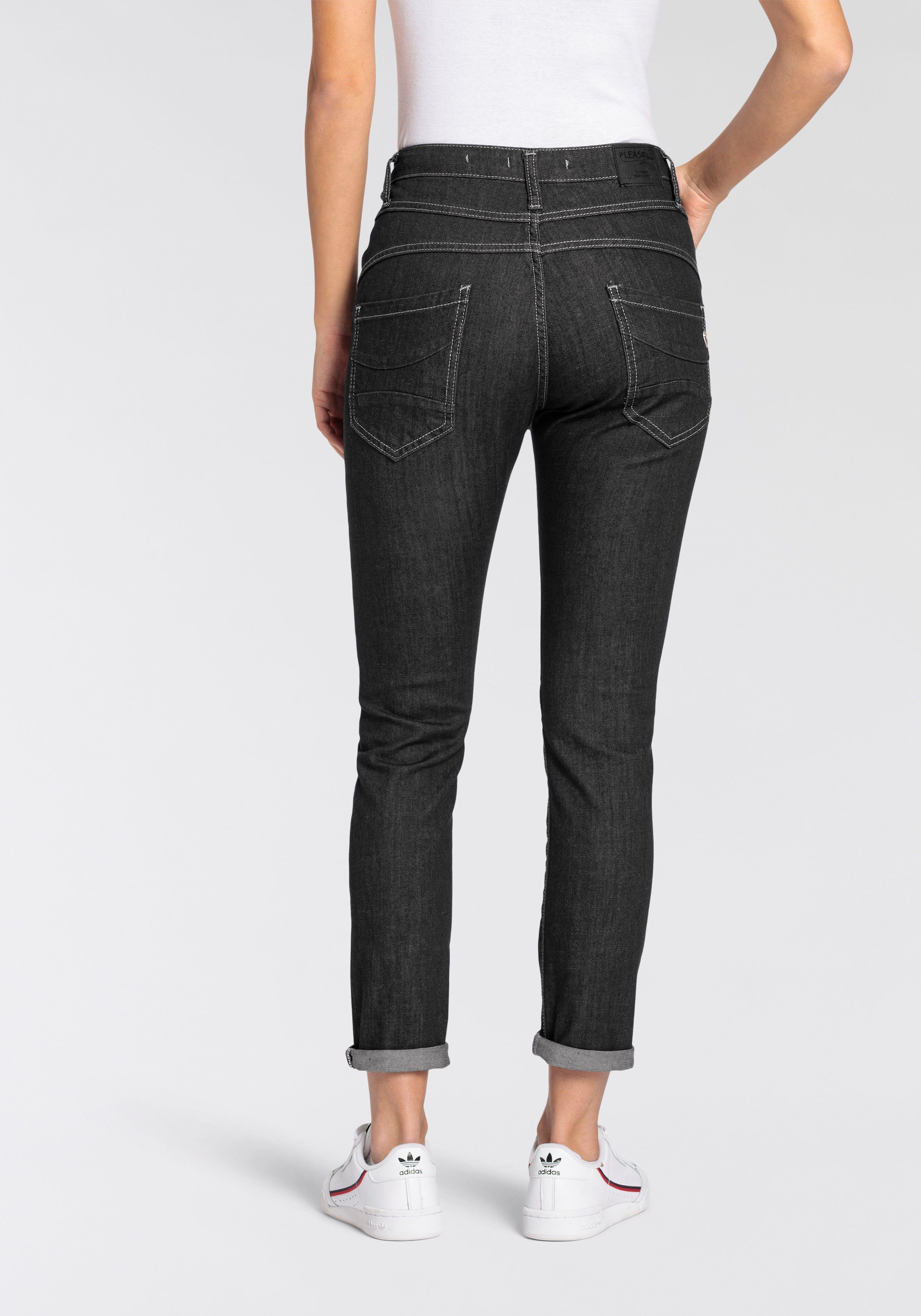Please Jeans 5-pocket jeans Zichtbare knoopsluiting