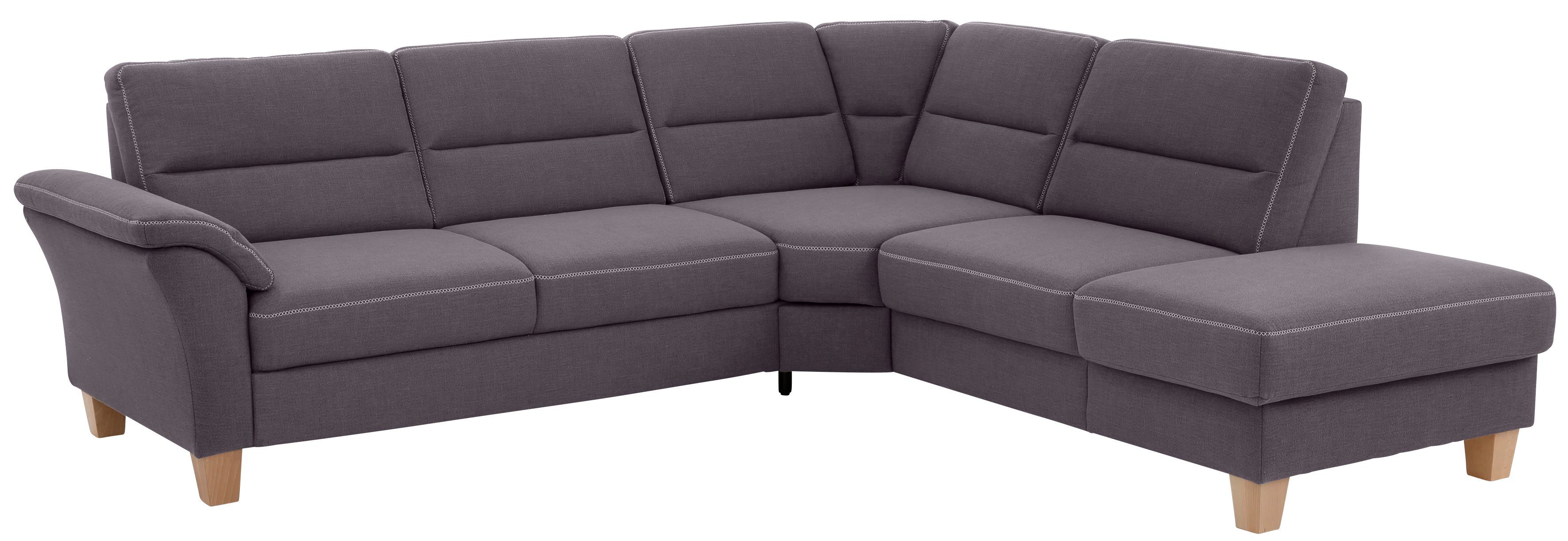 Home affaire Hoekbank Soleo L-model comfortabel door trapezehoek met relaxfunctie, ook met slaapfunctie