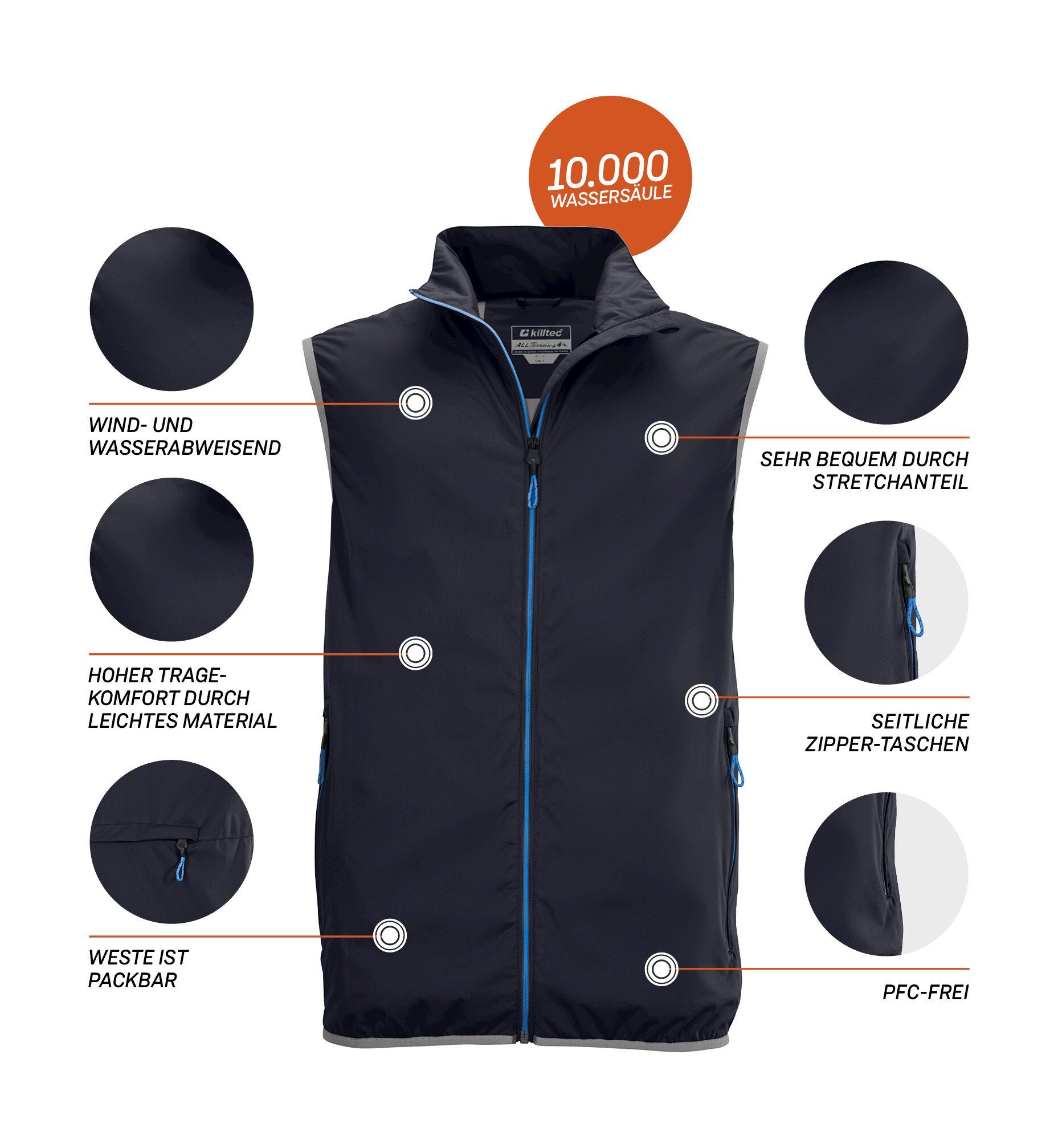 Killtec Functionele bodywarmer Trin MN VST