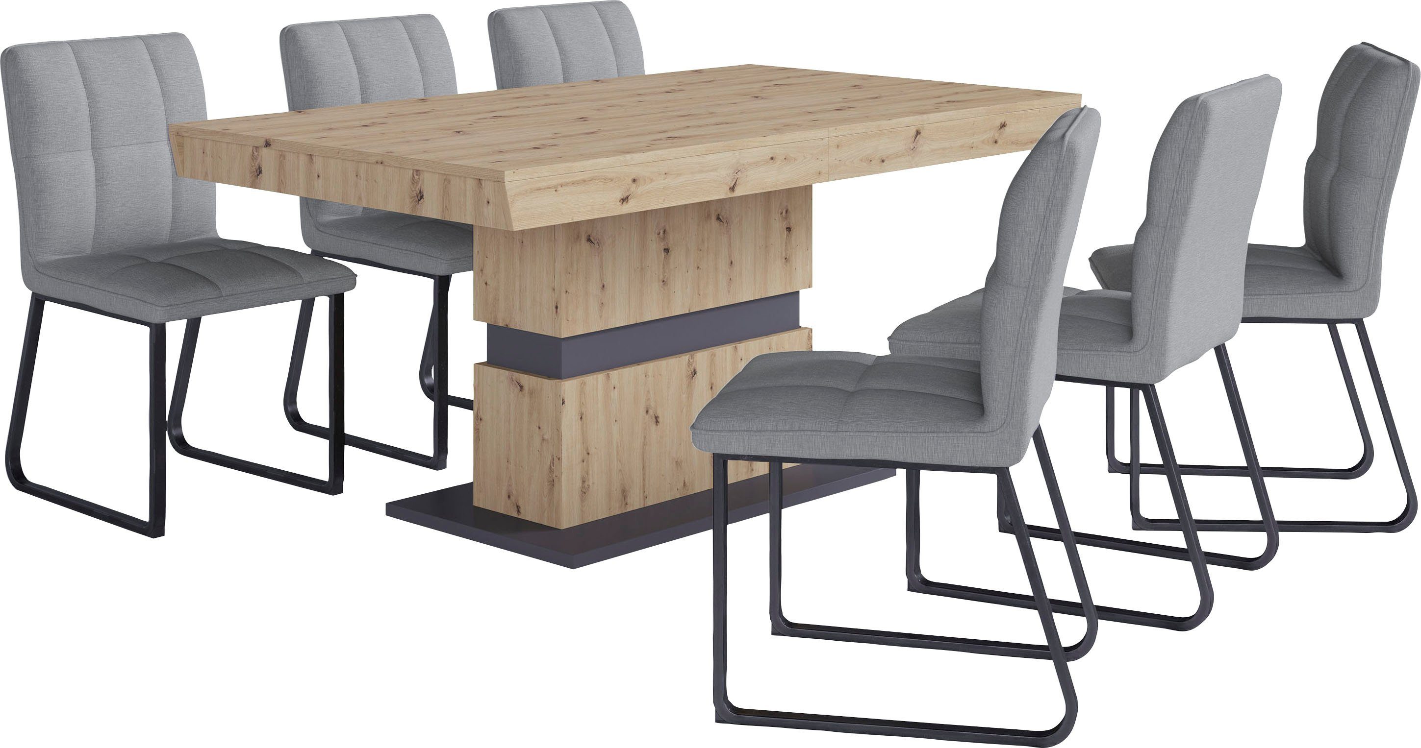 byLIVING Eettafel Matthew met uittrekfunctie, breedte 140-195 cm of 160-215 cm
