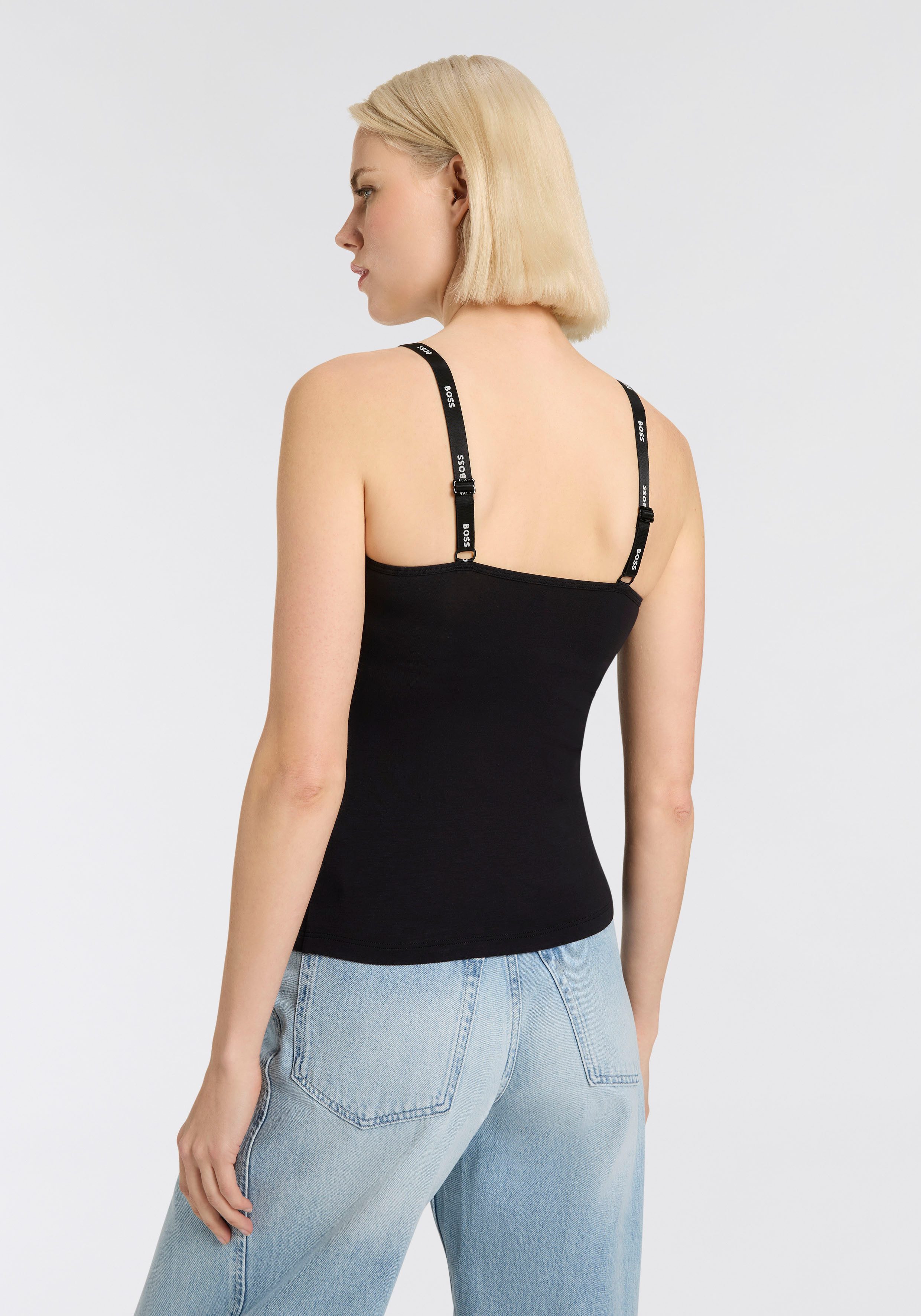 BOSS Tanktop VEST CI 1 met een ronde hals