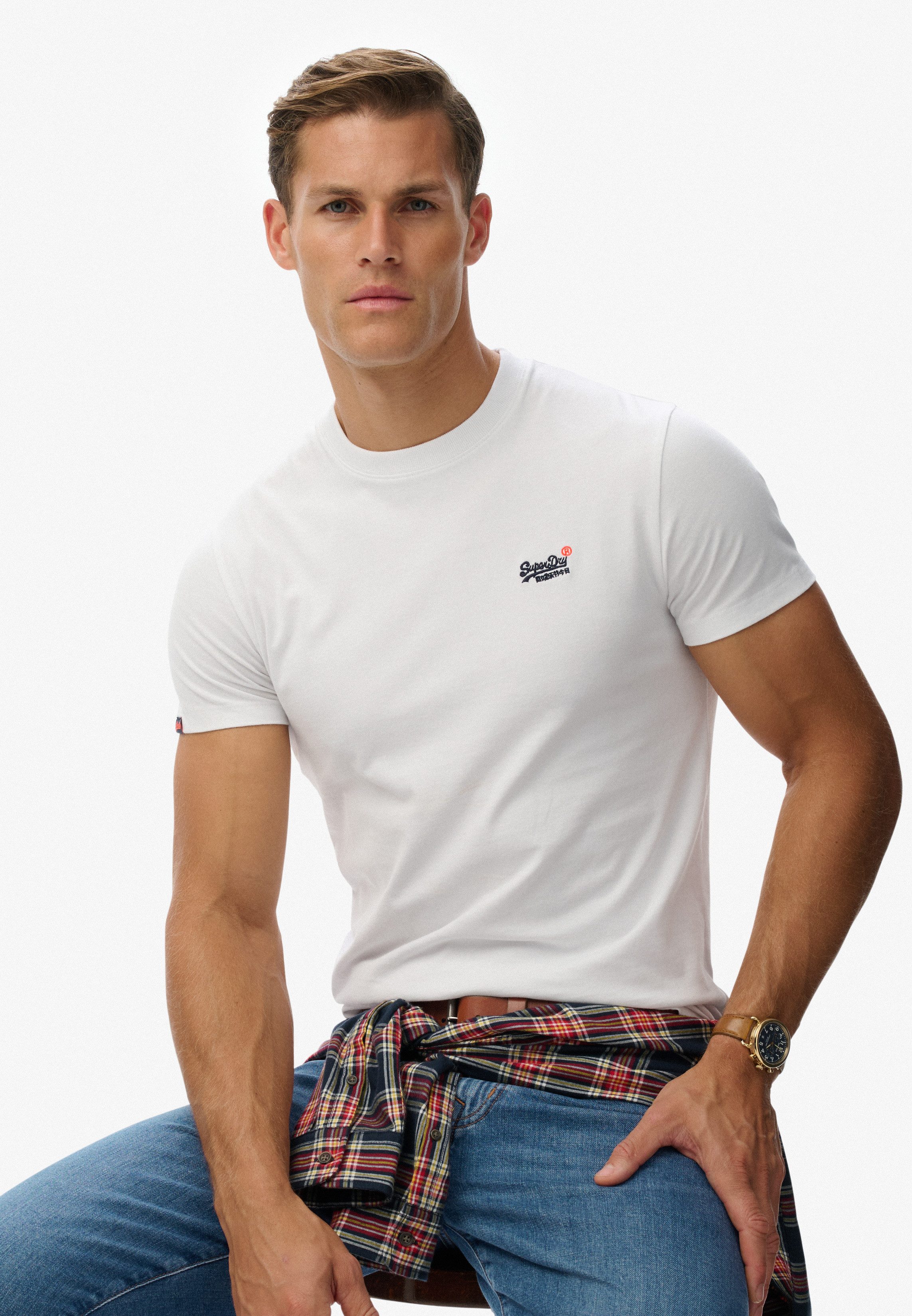 Superdry Shirt met ronde hals ESSENTIAL CONTRAST EMB TEE