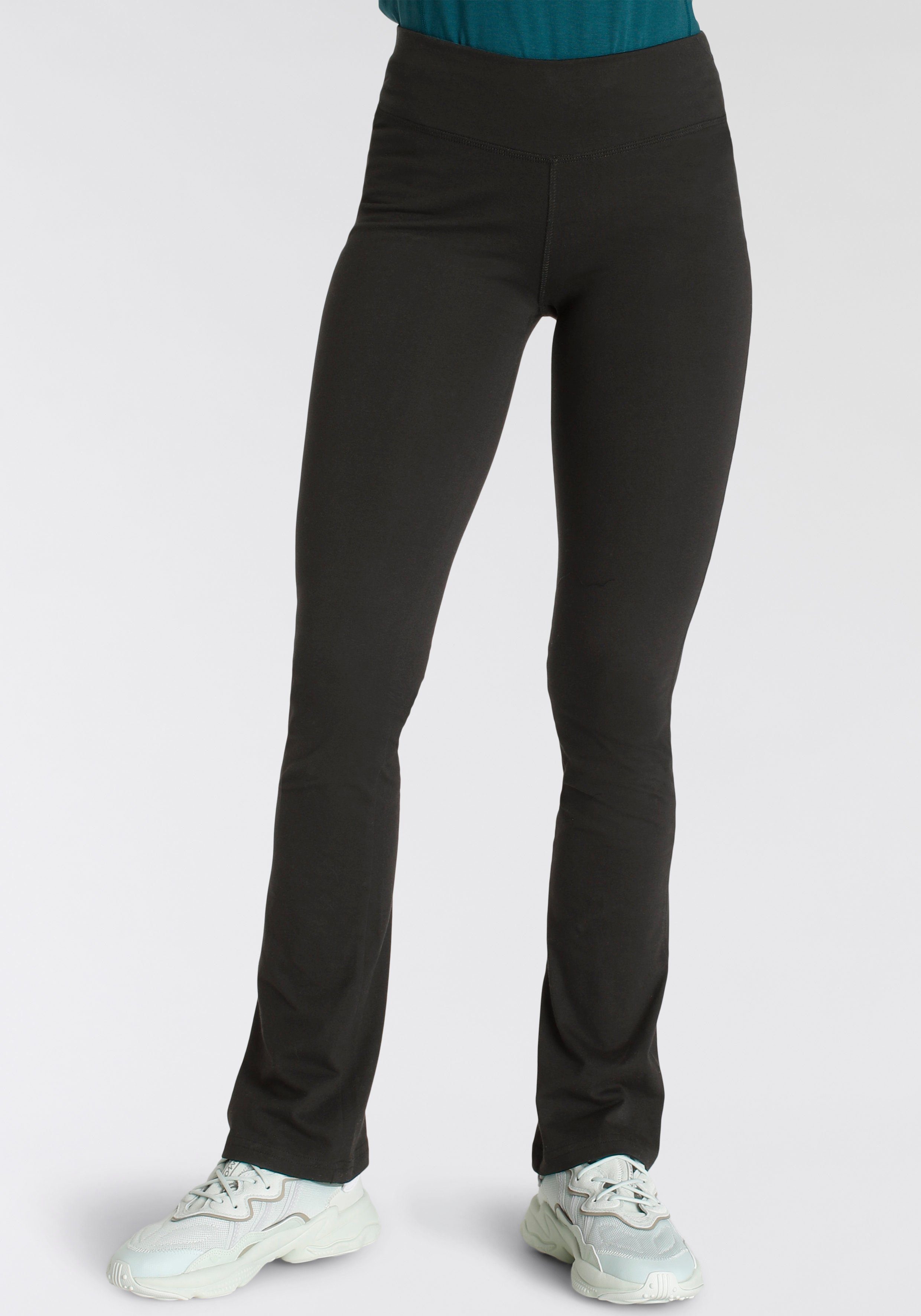 FAYN SPORTS Sportbroek Comfort Flare van zachte katoen-jersey (2-delig, Set van 2)