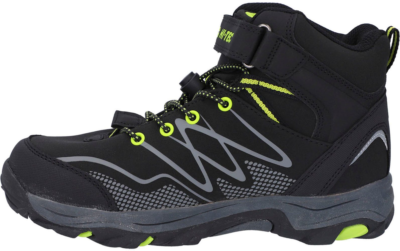 Hi-Tec Outdoorschoenen Hi-Tec Blackout Mid Wp Jr Klit-/vetersysteem, waterdicht