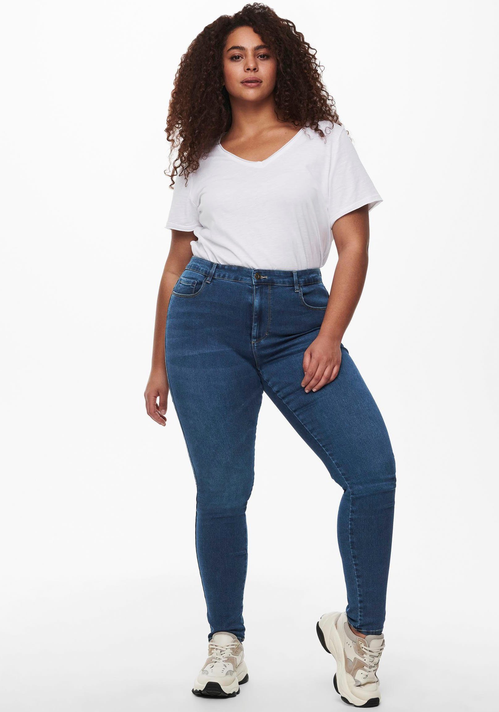 ONLY CARMAKOMA High-waist jeans CARAUGUSTA HW SK DNM