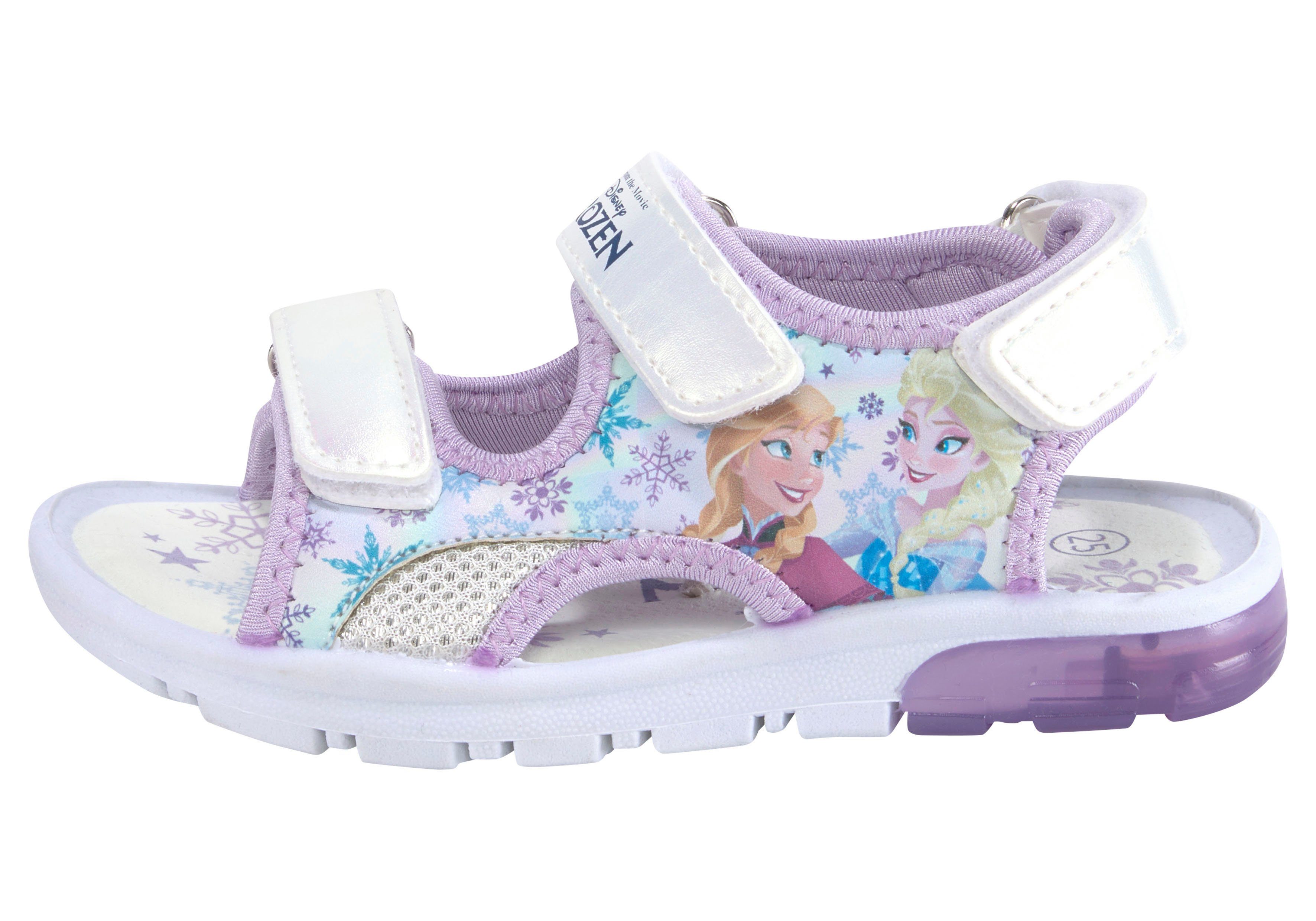 Disney Sandalen Frozen met coole knipperfunctie en klittenbandsluitingen