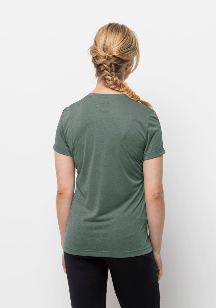 Jack Wolfskin Shirt met V-hals CROSSTRAIL T WOMEN