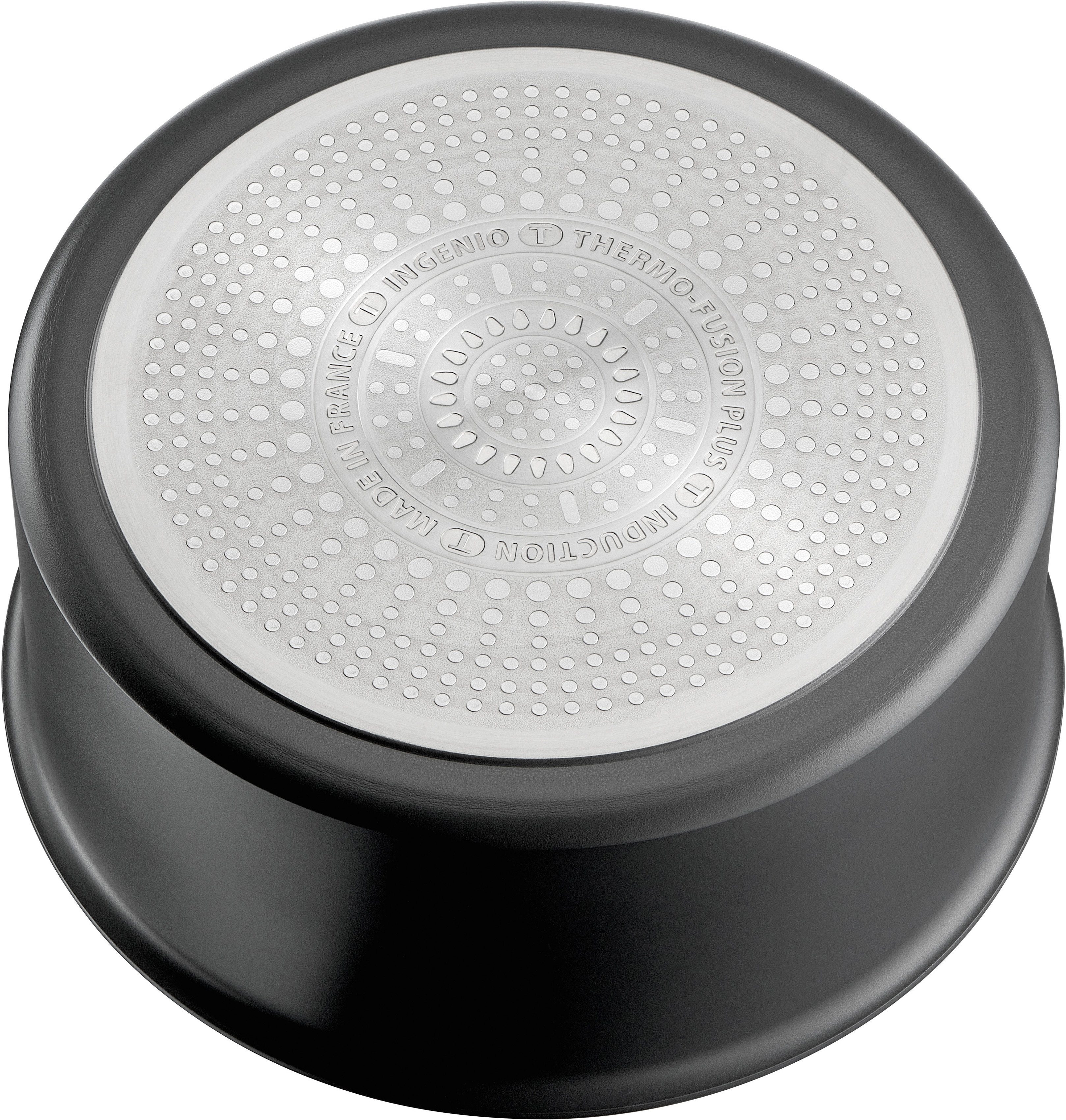 Tefal Pannenset L76491 Ingenio Ultimate, kookpan set inductie, anti-aanbaklaag geschikt voor alle kookplaten, thermo-signaal bij ideale baktemperatuur (set, 10-delig)