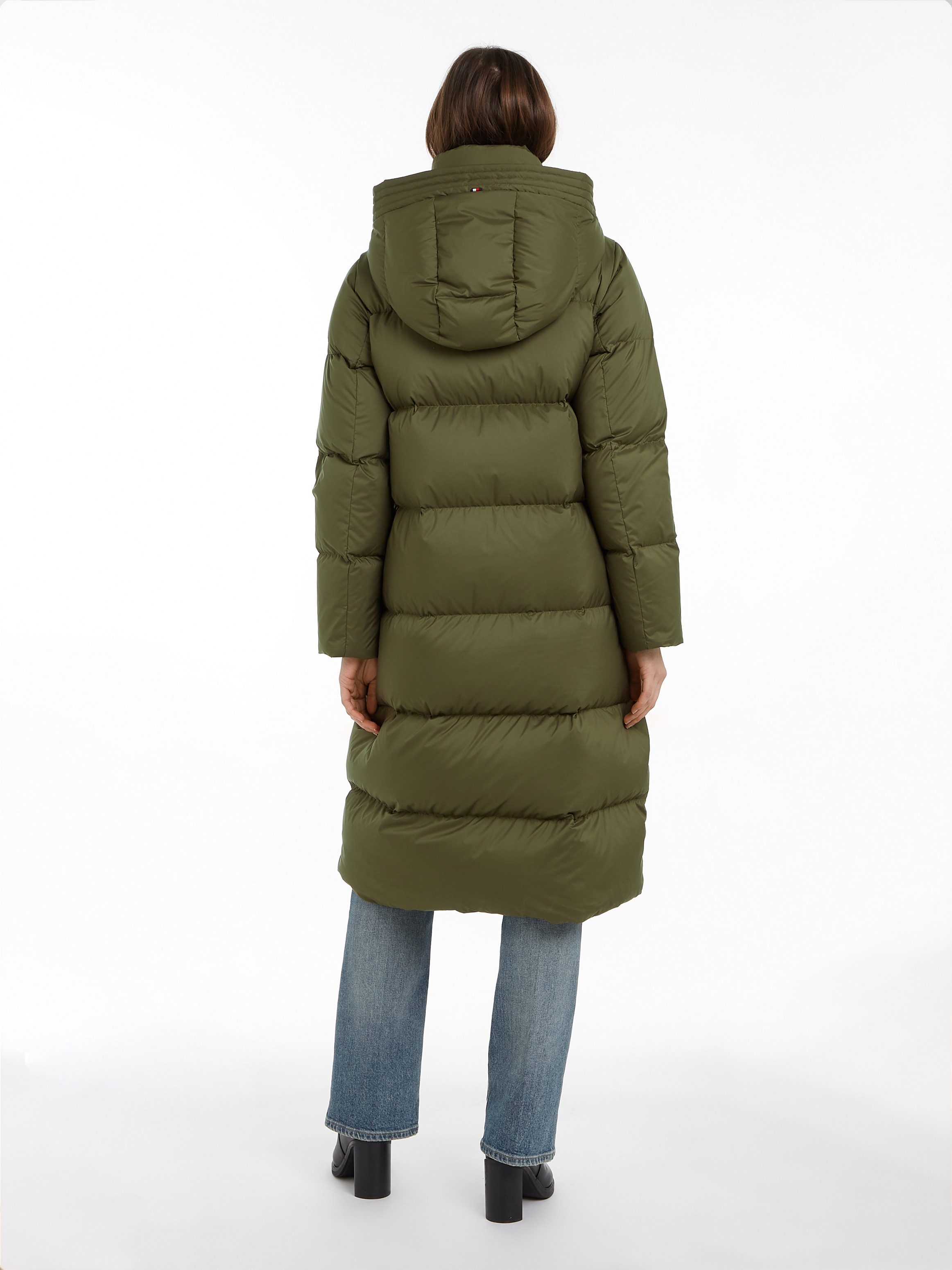 Tommy Hilfiger Lange jas met gestempeld logo
