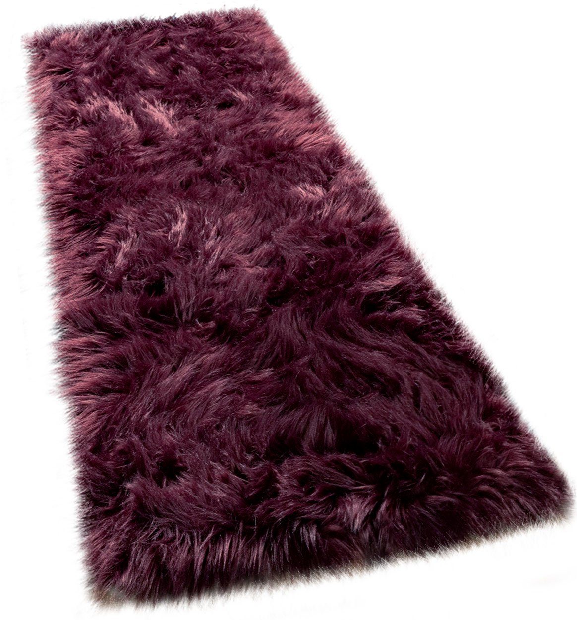 Paco Home Hoogpolige loper Playa 960 Loper, imitatiebont, flokati-look, heerlijk zacht, unikleuren