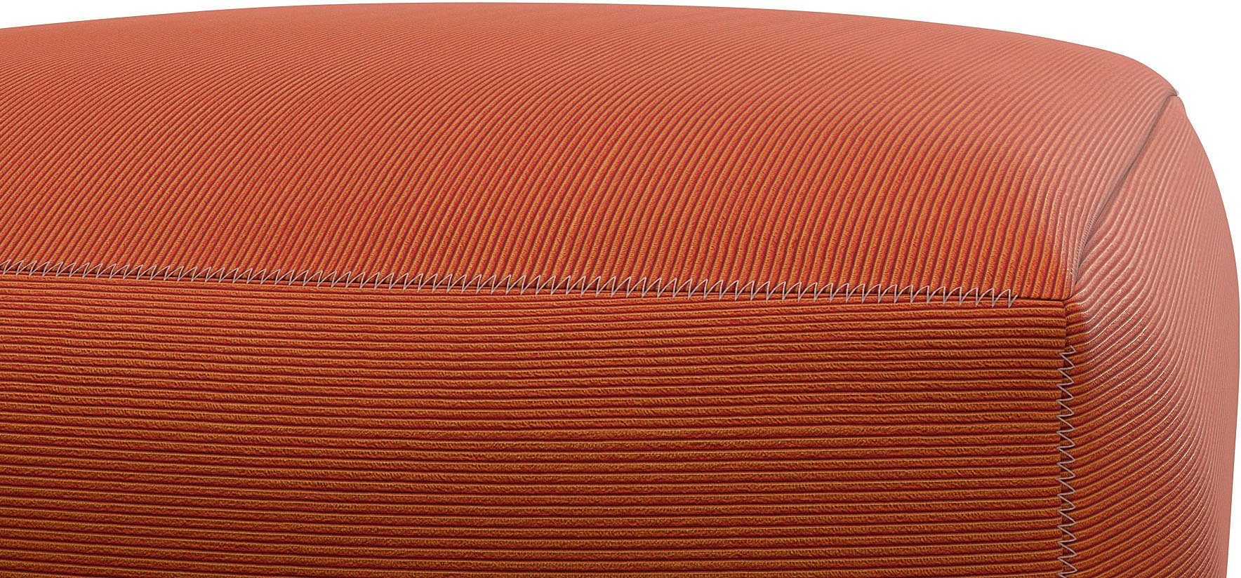 FLEXLUX Poef Lucera modern & gezellig, koudschuim, stalen nosagvering