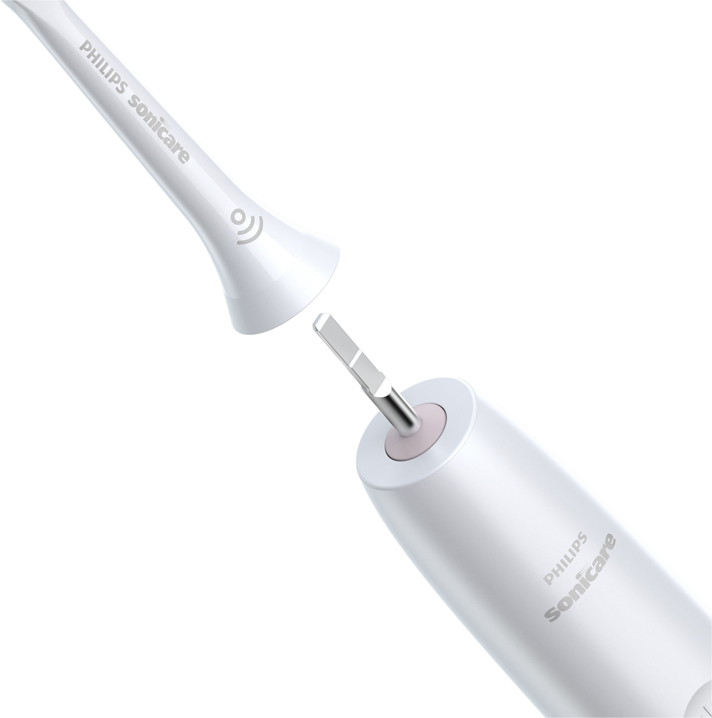 Philips Sonicare Opzetborsteltjes Standaard W2 Optimal White, kleur wit met de borstelkopherkenning, standaardformaat