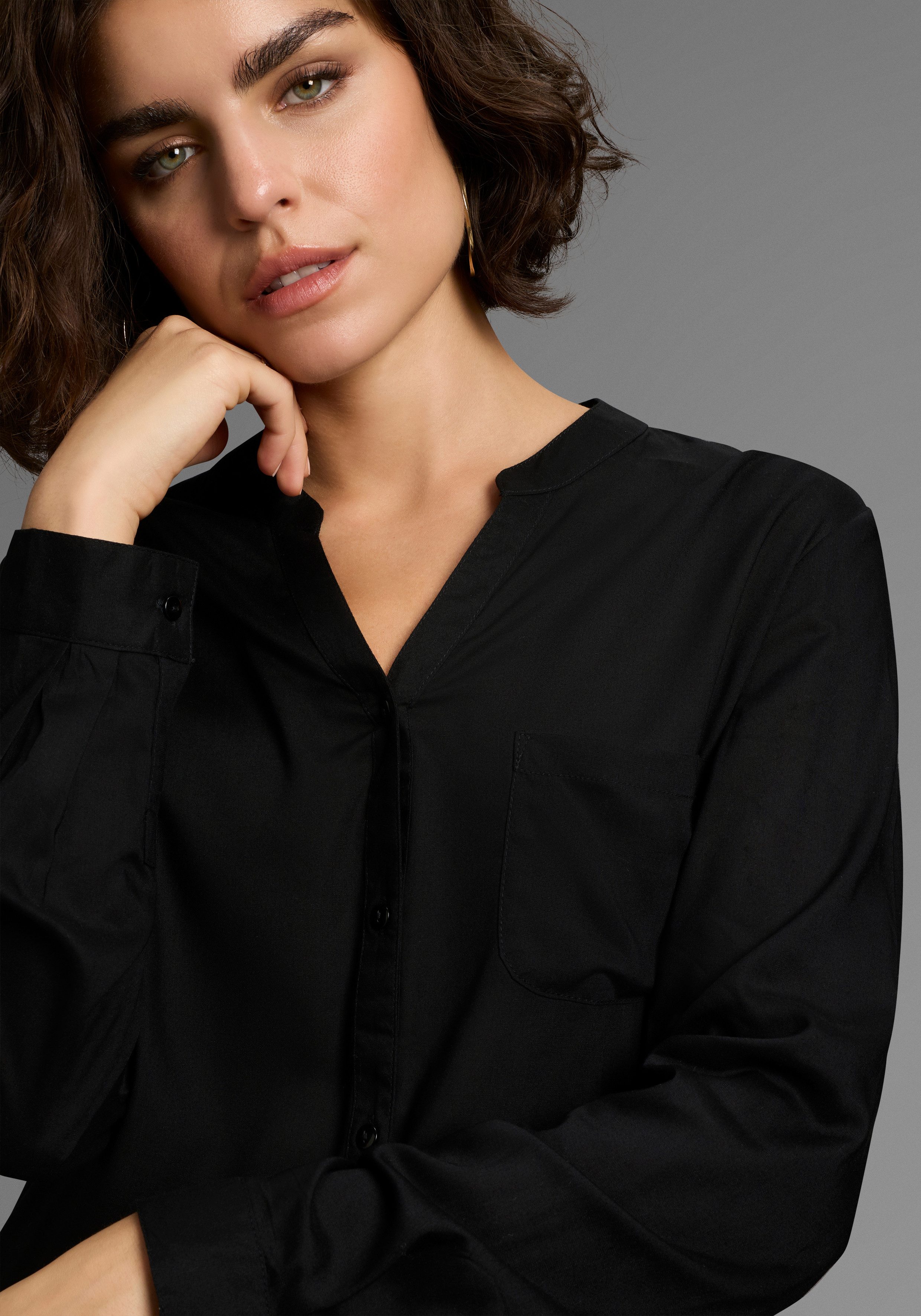 AJC Overhemdblouse met verschillende printvarianten of in uni