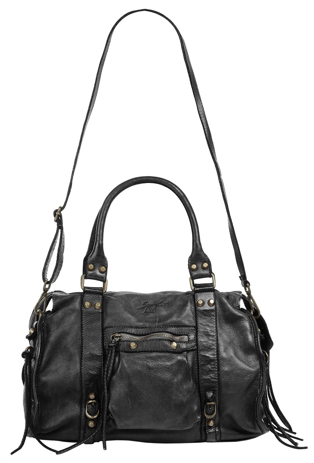 Samantha Look Shopper echt leer, made in italy (1-delig)