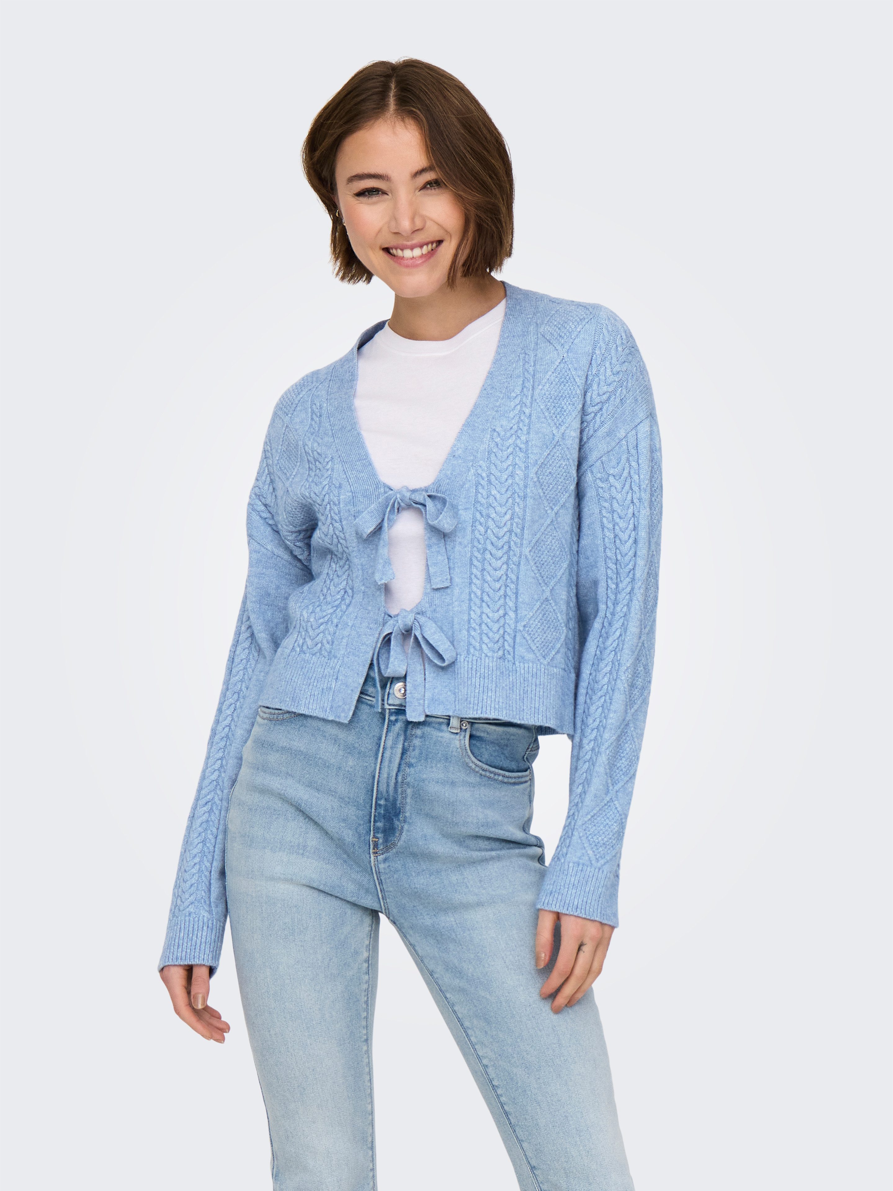 Only Vest ONLFIA LS STRING CARDIGAN KNT NCA
