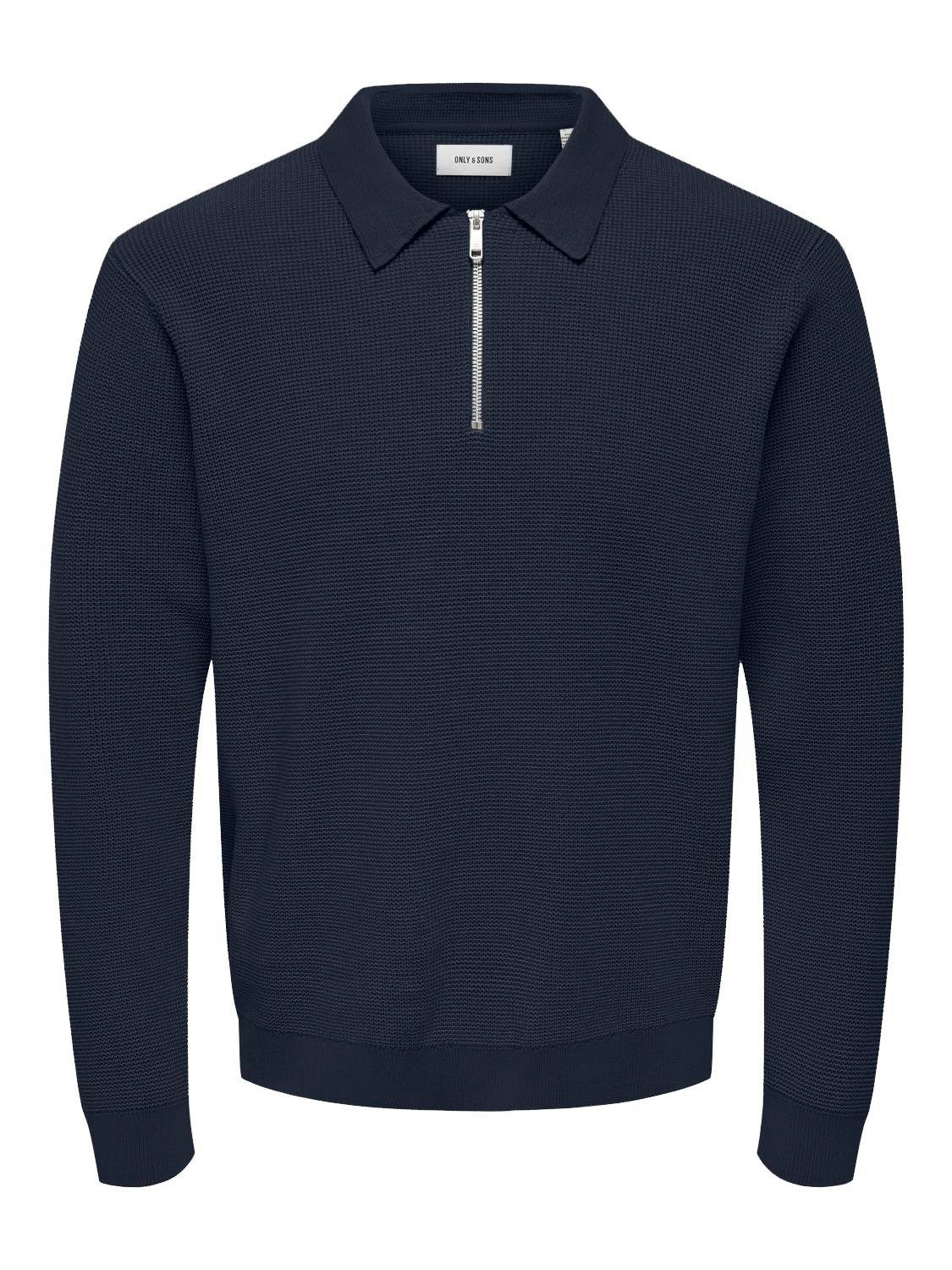 ONLY & SONS Trui met polokraag ONSMATTEO LS ZIP POLO