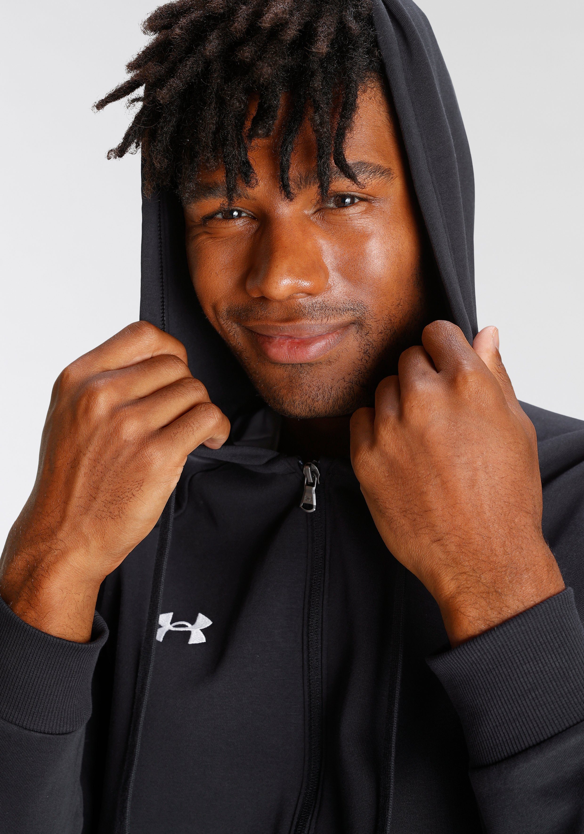Under Armour® Sweatvest UA Rival Fleece-Hoodie met Doorlopende Zip voor