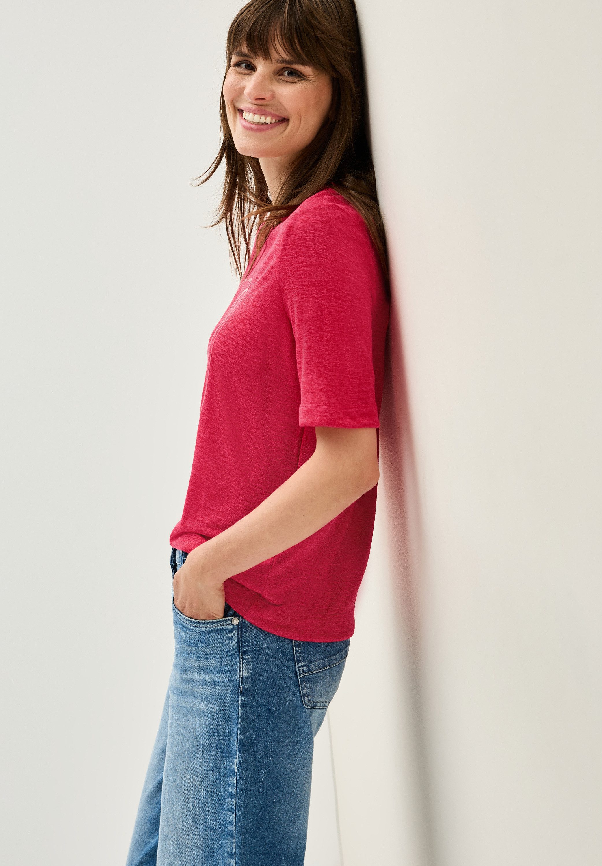 Cecil T-shirt met tonale print
