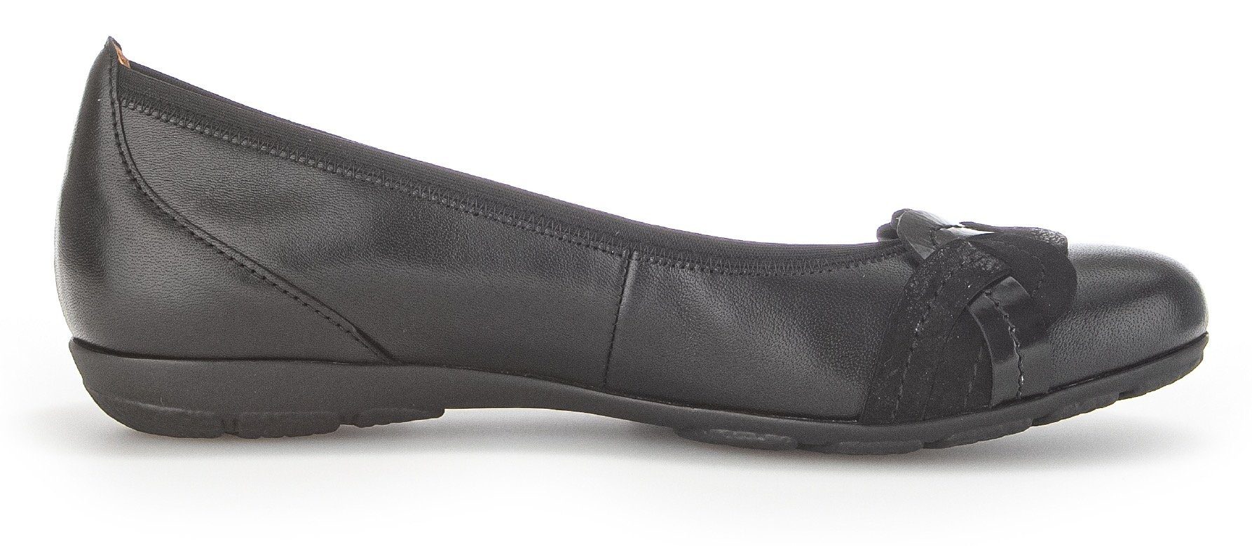 Gabor Ballerina's Platte schoenen, slippers met modieuze decoratieve gesp
