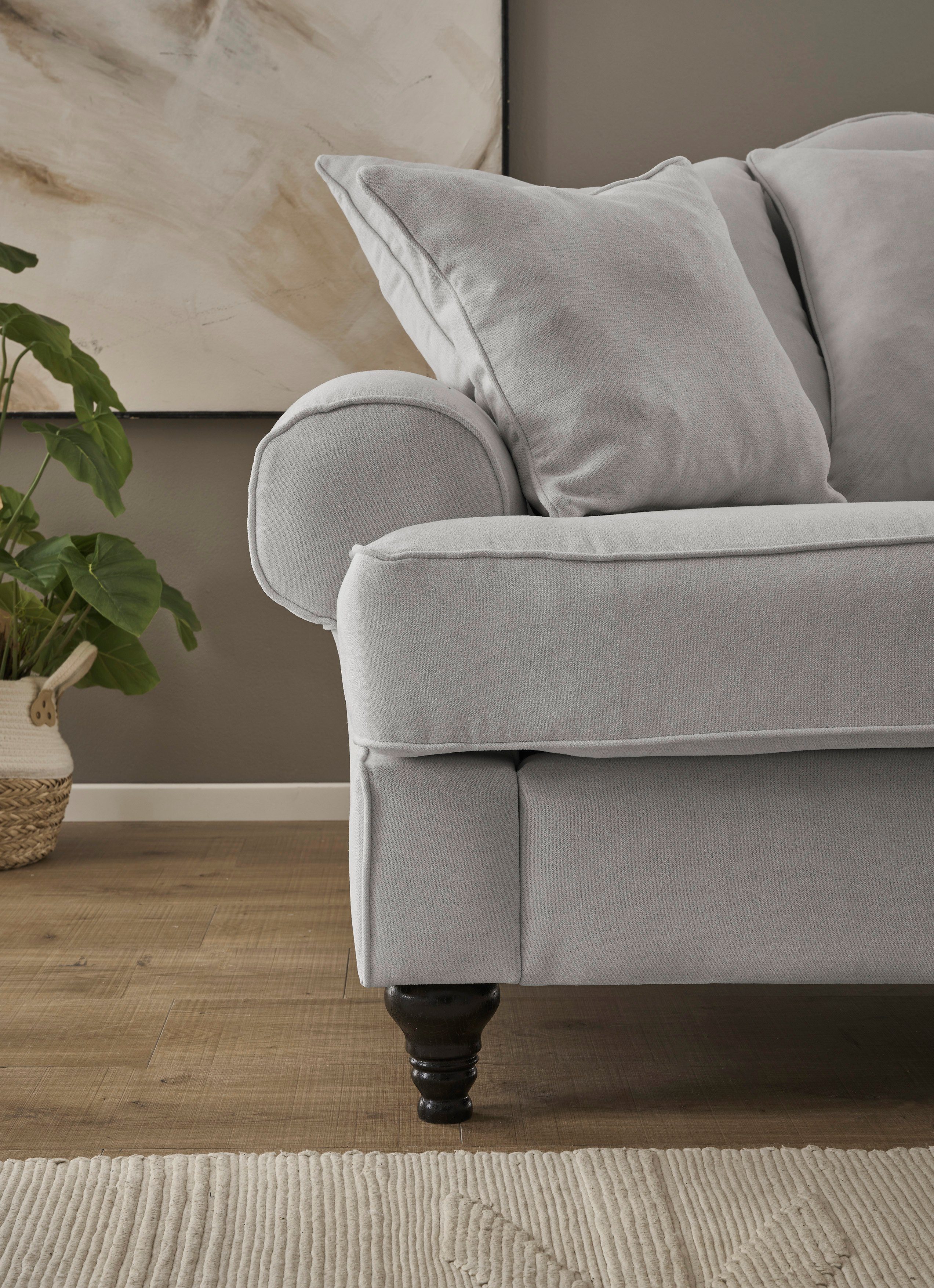 Home affaire 3-zitsbank Westminster met binnenveringsinterieur