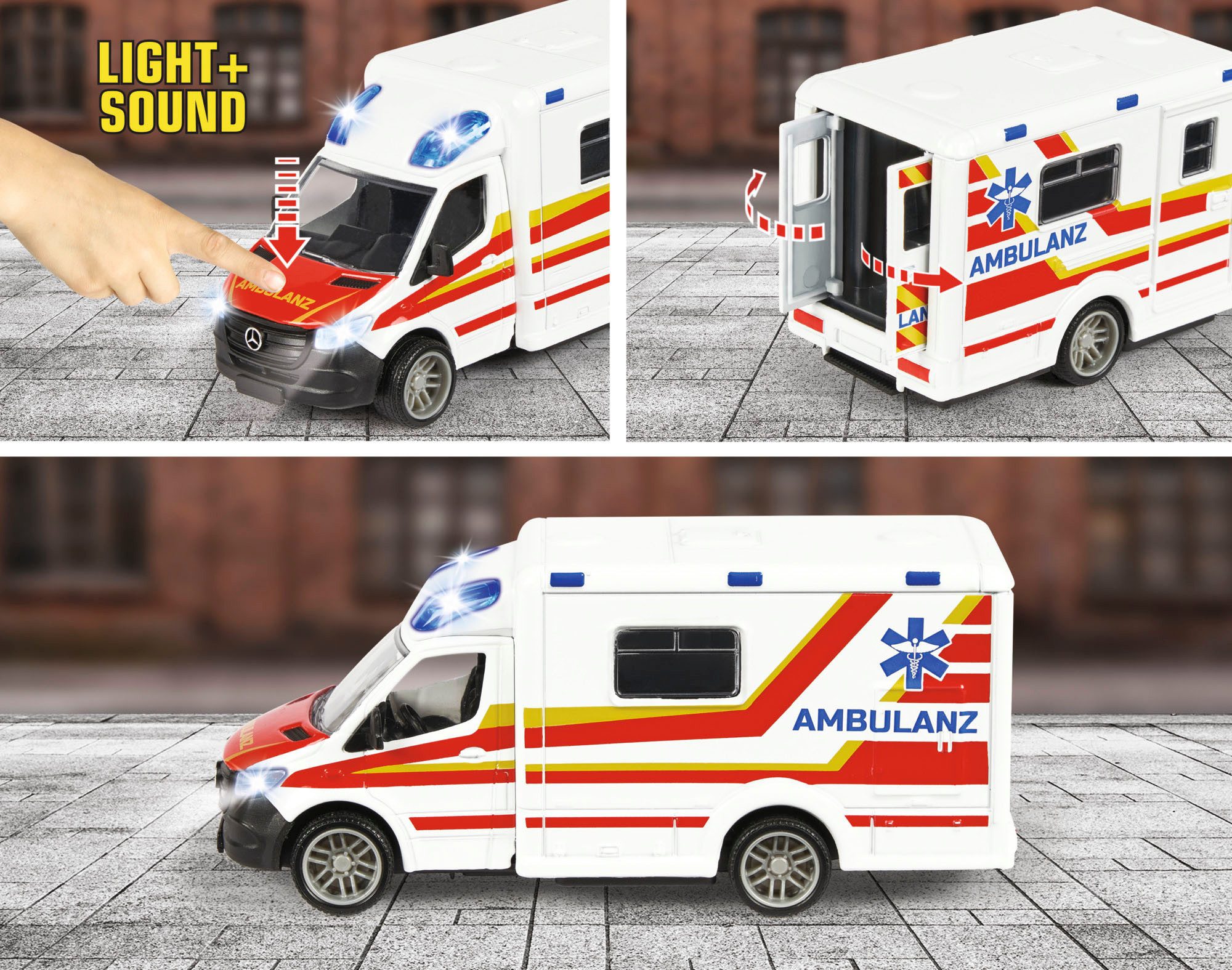 majORETTE Speelgoed-ambulance Mercedes-Benz Sprinter Ambulance