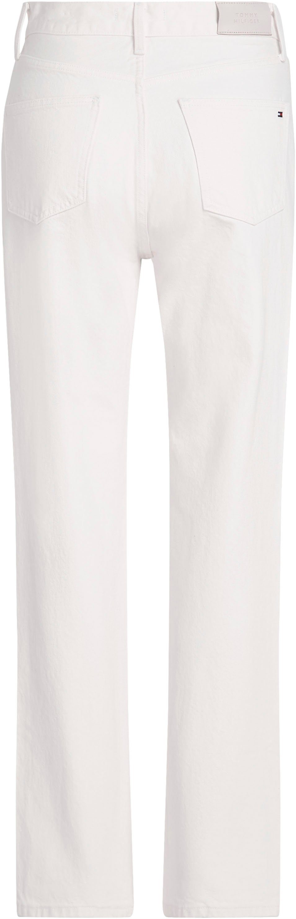 Tommy Hilfiger Bootcut jeans RELAXED BOOTCUT HW ECRU met logo-badge