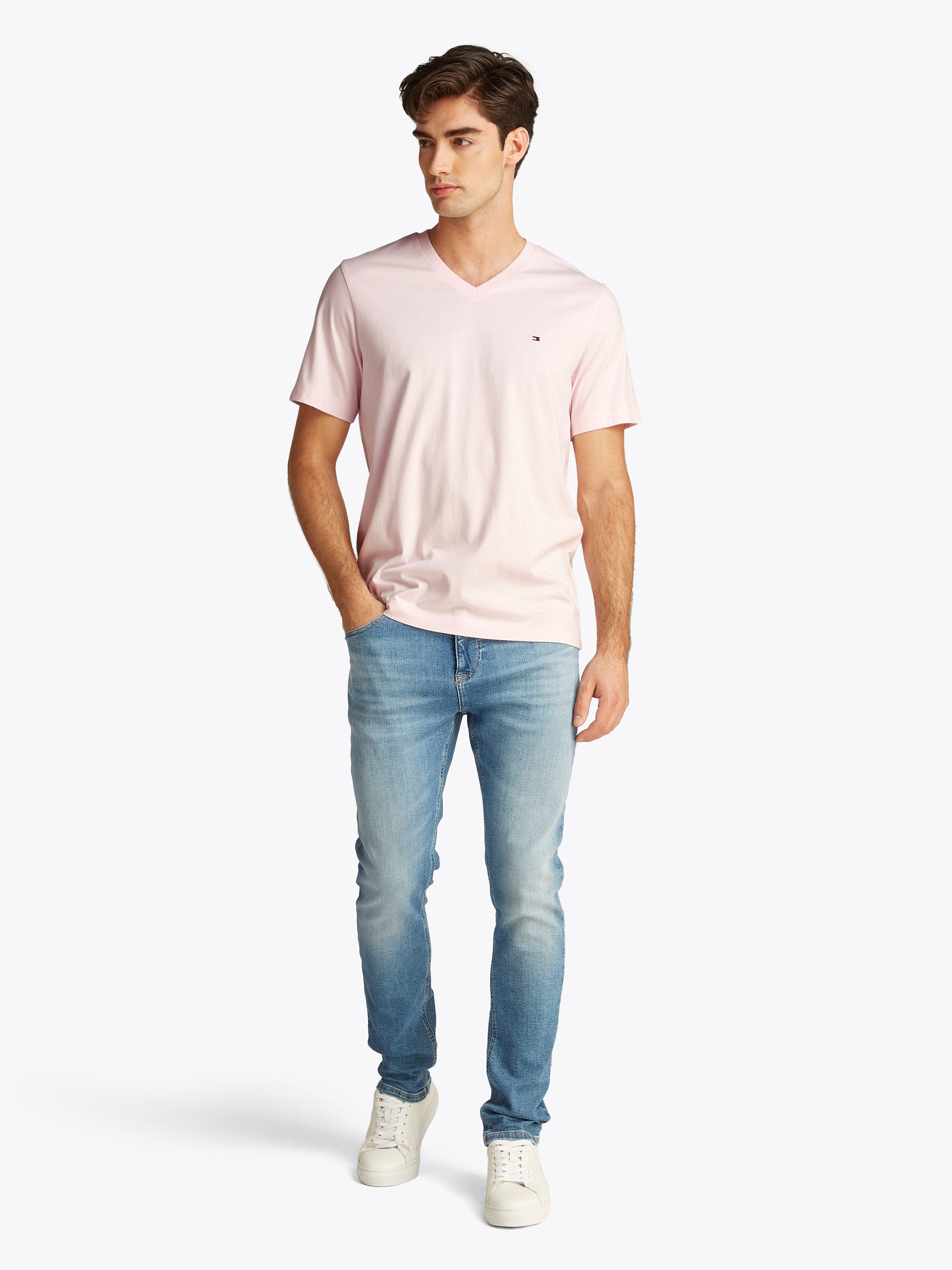 Tommy Hilfiger Shirt met V-hals ESSENTIAL V-NECK TEE