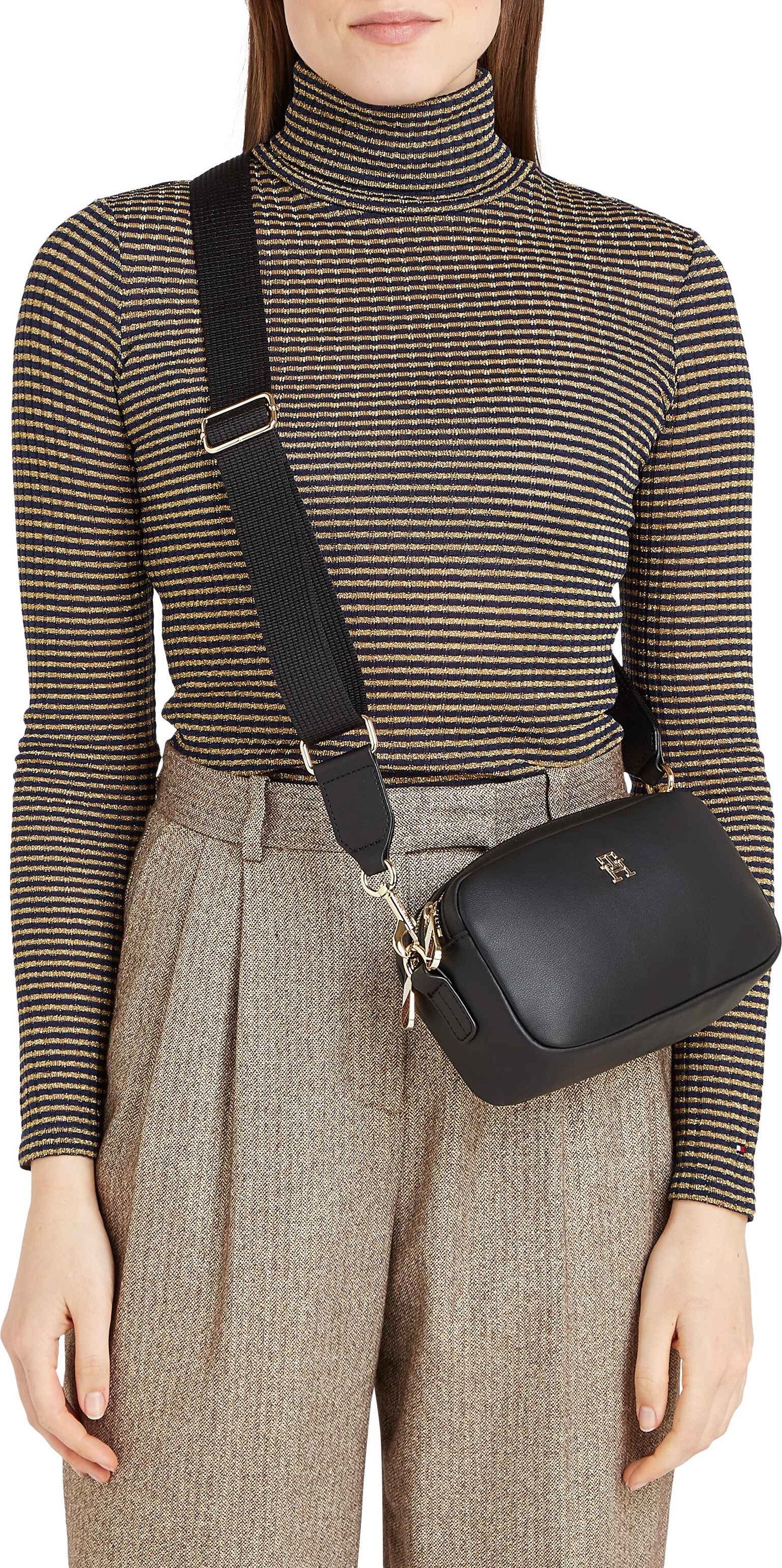 Tommy Hilfiger Schoudertas Women POPPY REFORM CAMERA BAG Crossover dames schoudertas minibag crossbody tas met th-logo (2-delig Met afneembare schouderriem)