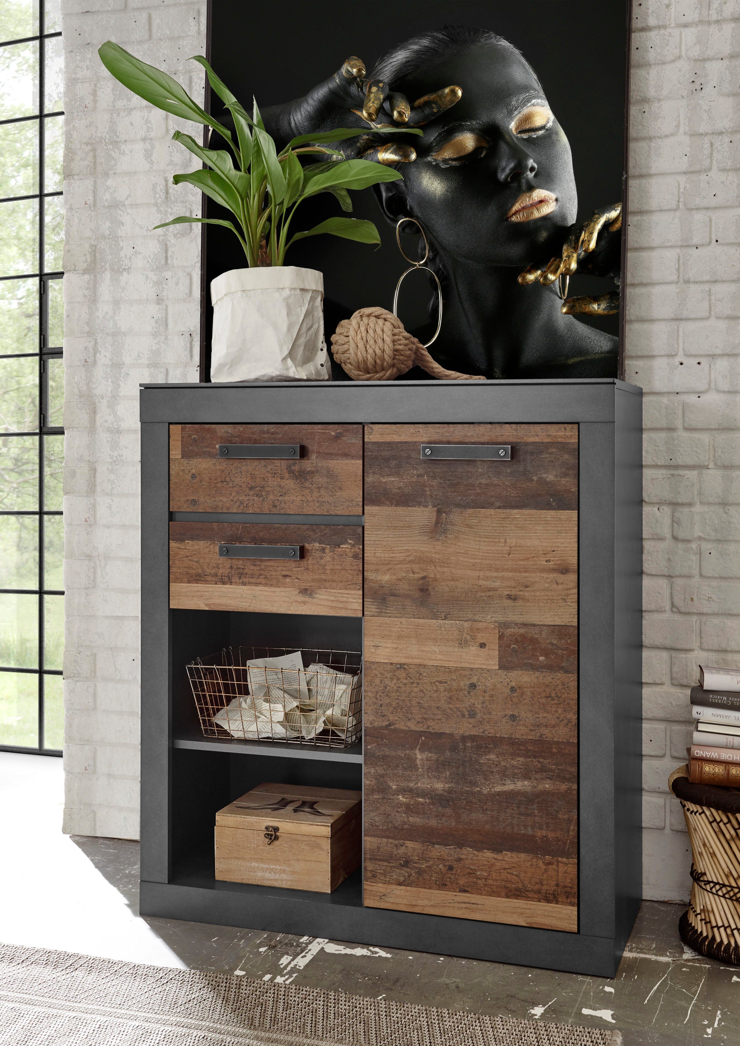 Home affaire Kast Brooklyn Breedte ca. 92 cm