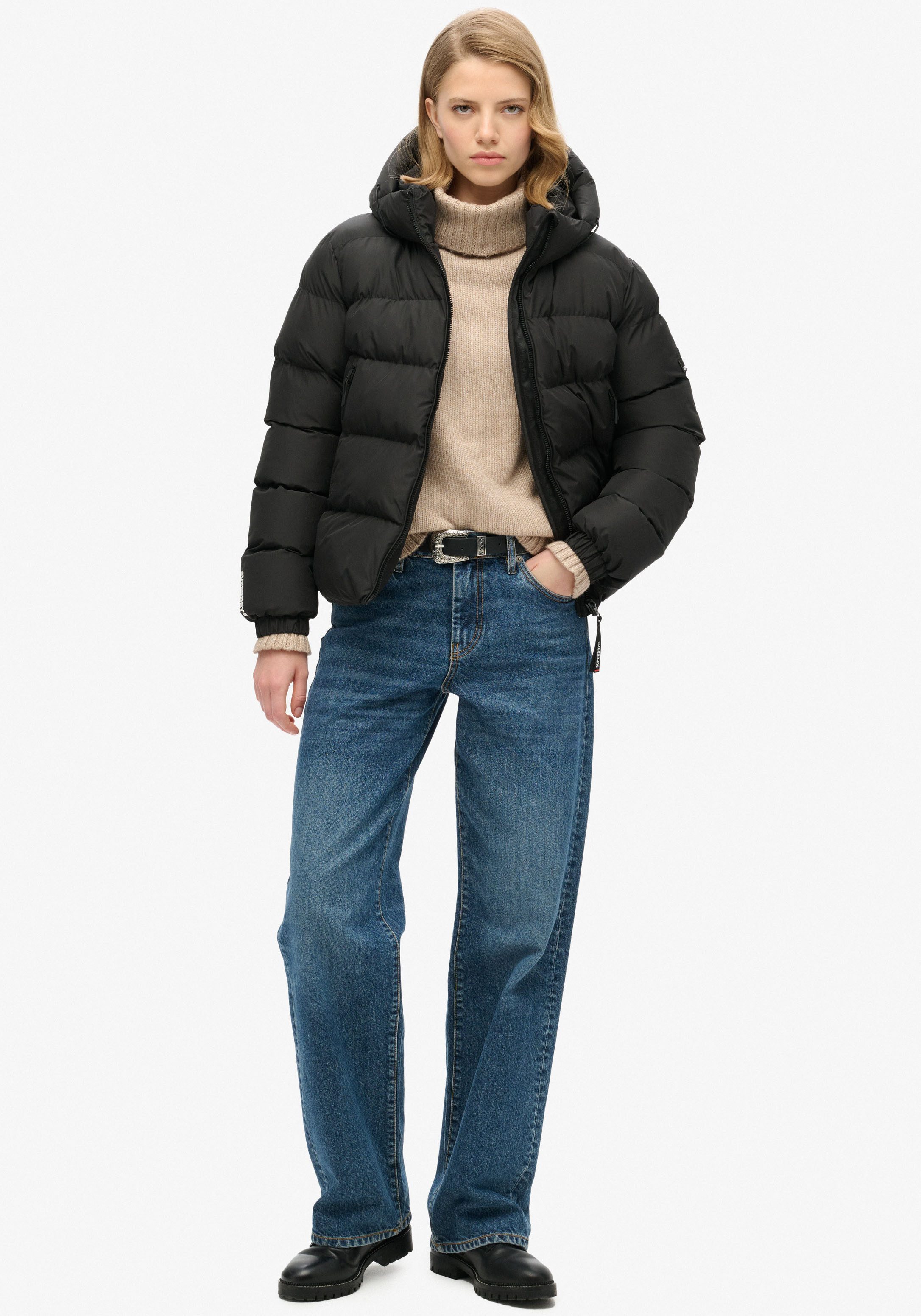 Superdry Gewatteerde jas HOODED SPORTS PUFFER JACKET