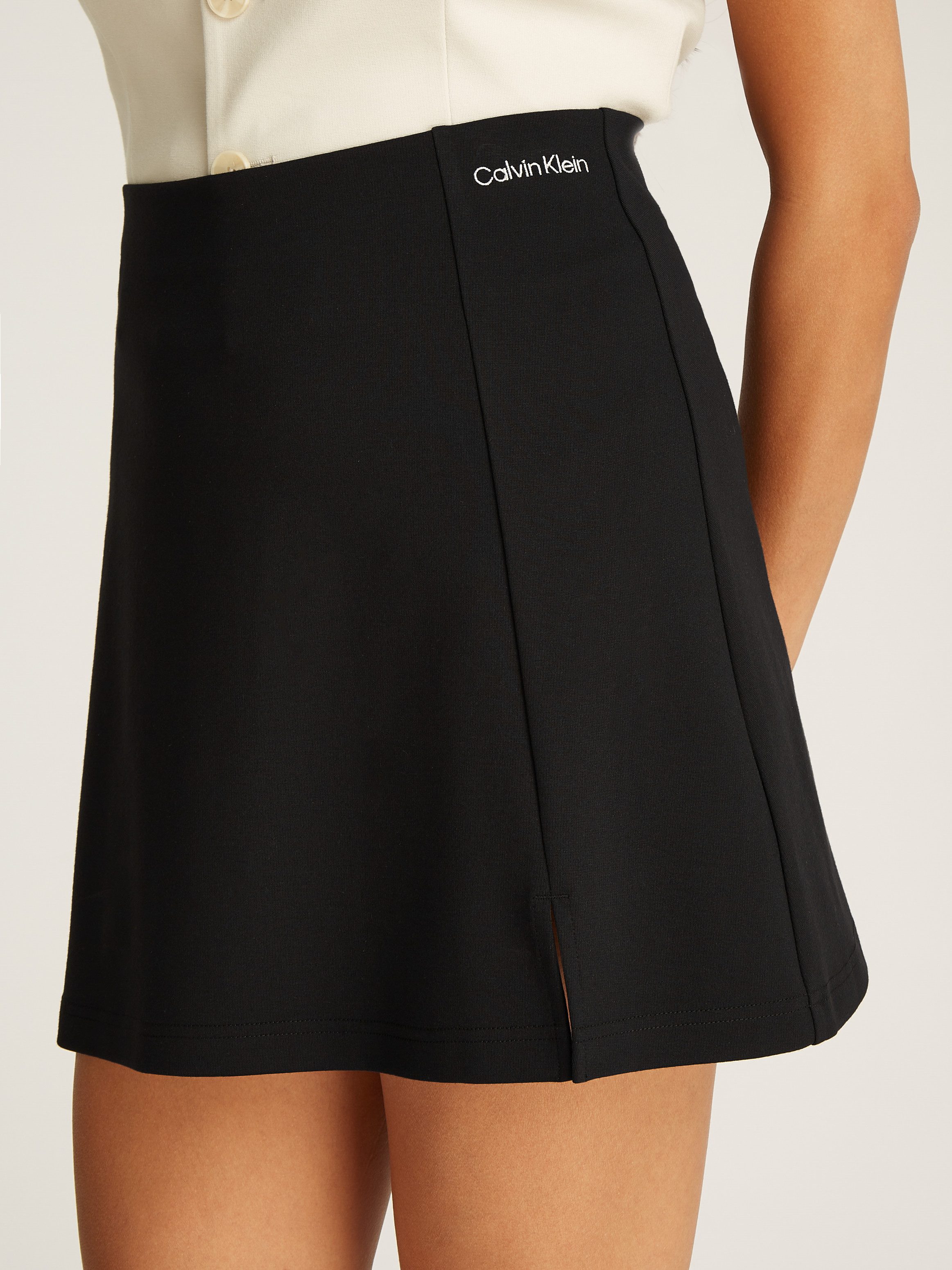 Calvin Klein Rok in a-lijn LOGO ELASTIC MILANO SKIRT