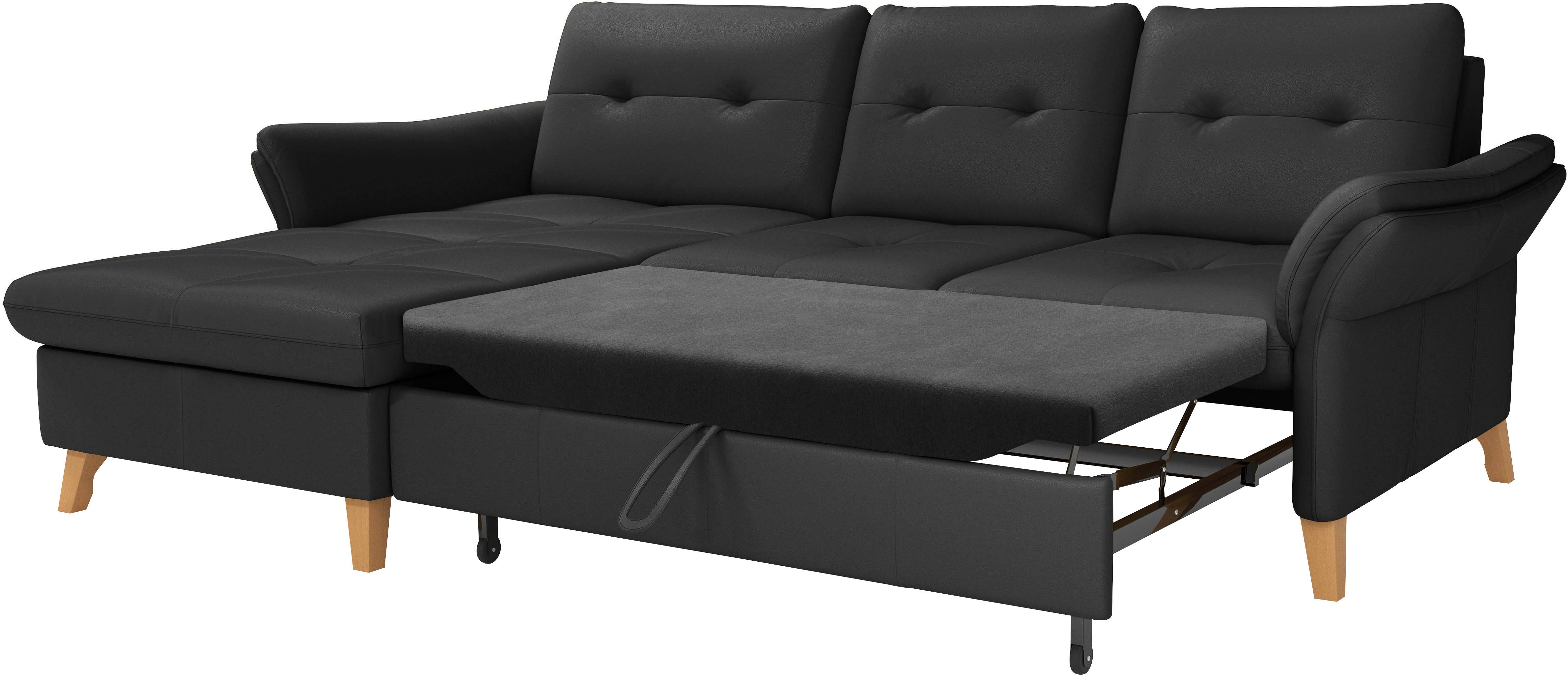 sit&more Hoekbank Göteborg Zitdiepteverstelling en binnenvering, naar keuze met slaapfunctie