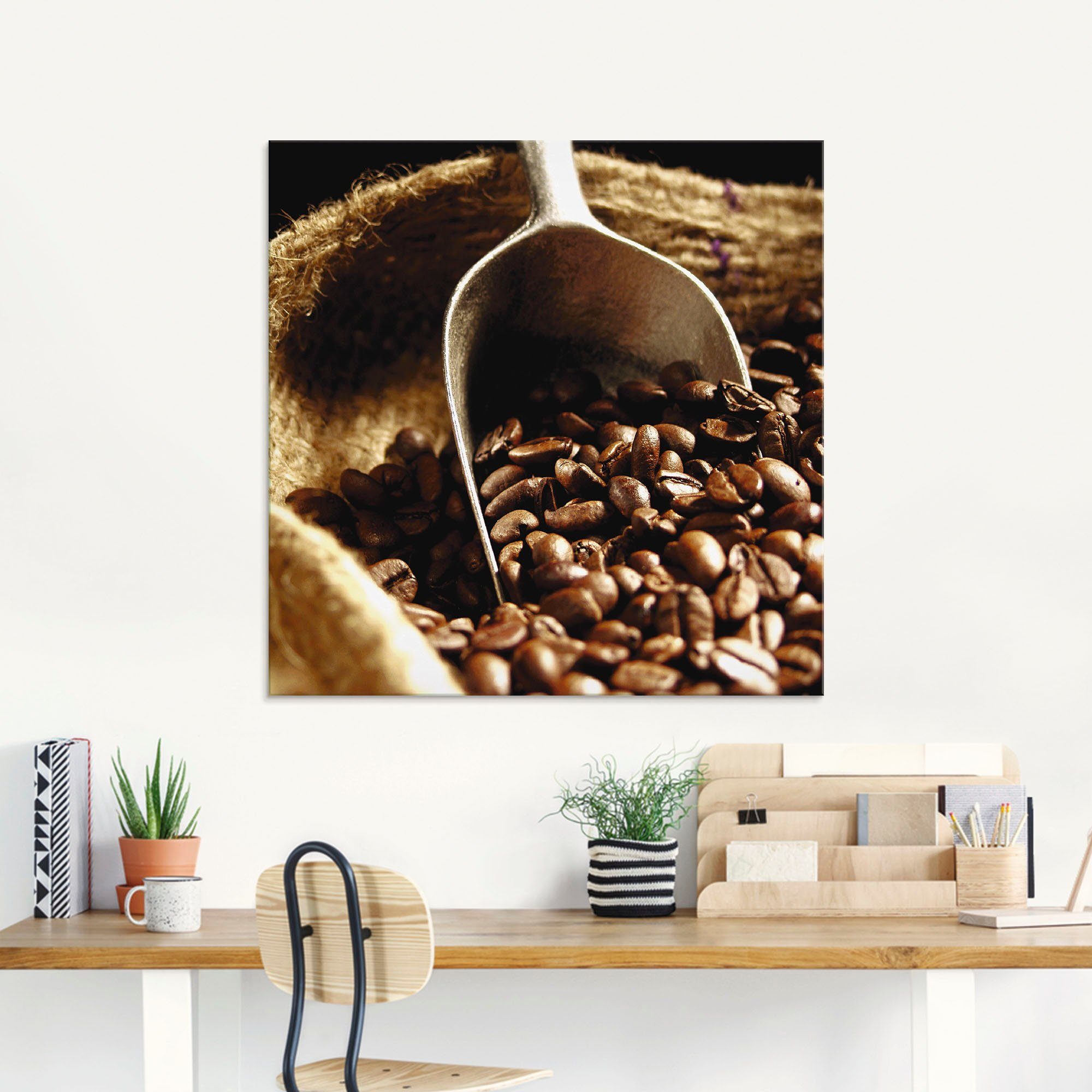 Artland Print op glas Koffie in verschillende maten