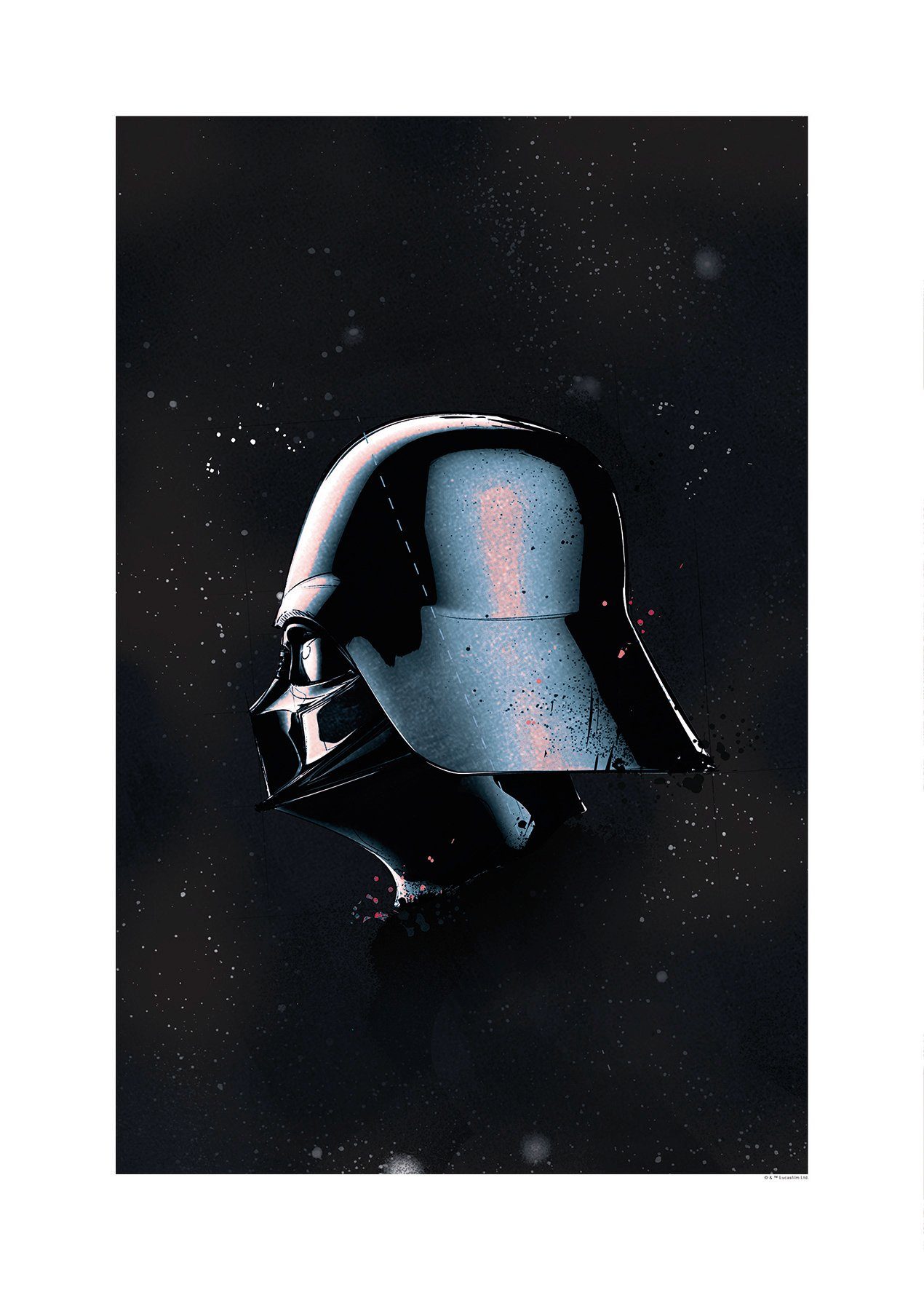 Komar wanddecoratie Star Wars Classic Helmets Vader, zonder lijst