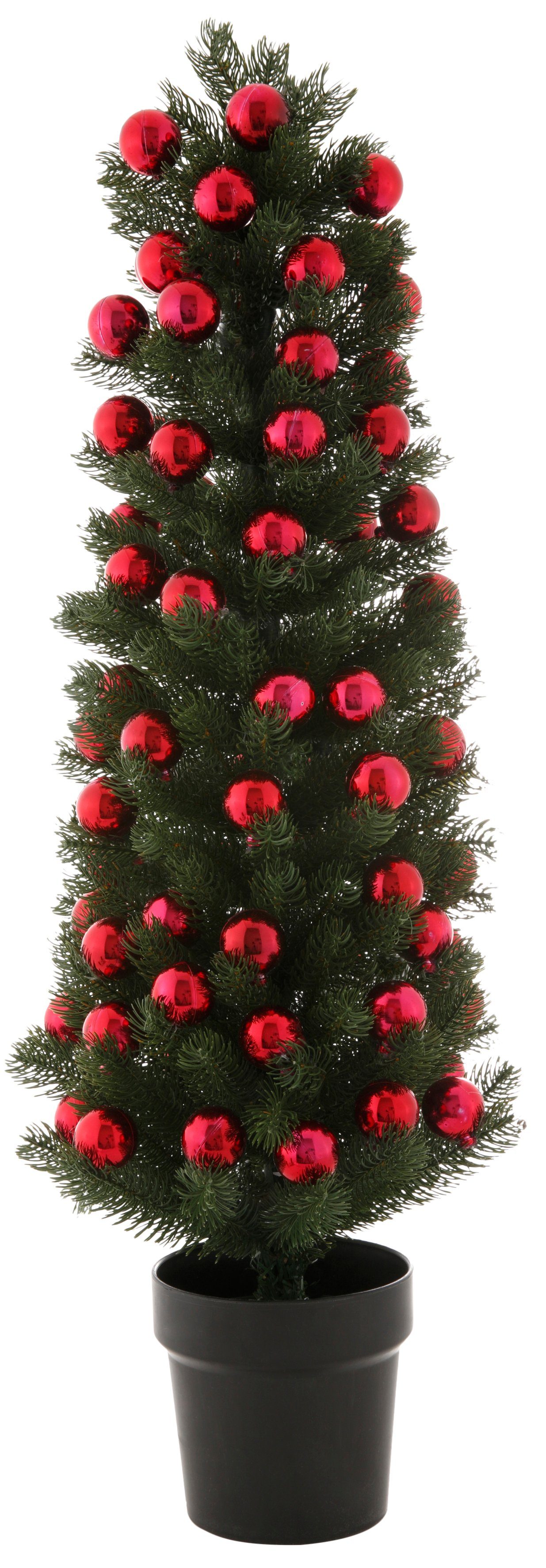 De Kamer armoede Onheil Myflair Möbel & Accessoires Kunstkerstboom Kerstversiering, kunstmatige  kerstboom, dennenboom in de pot, met rode ballen bestellen bij | OTTO